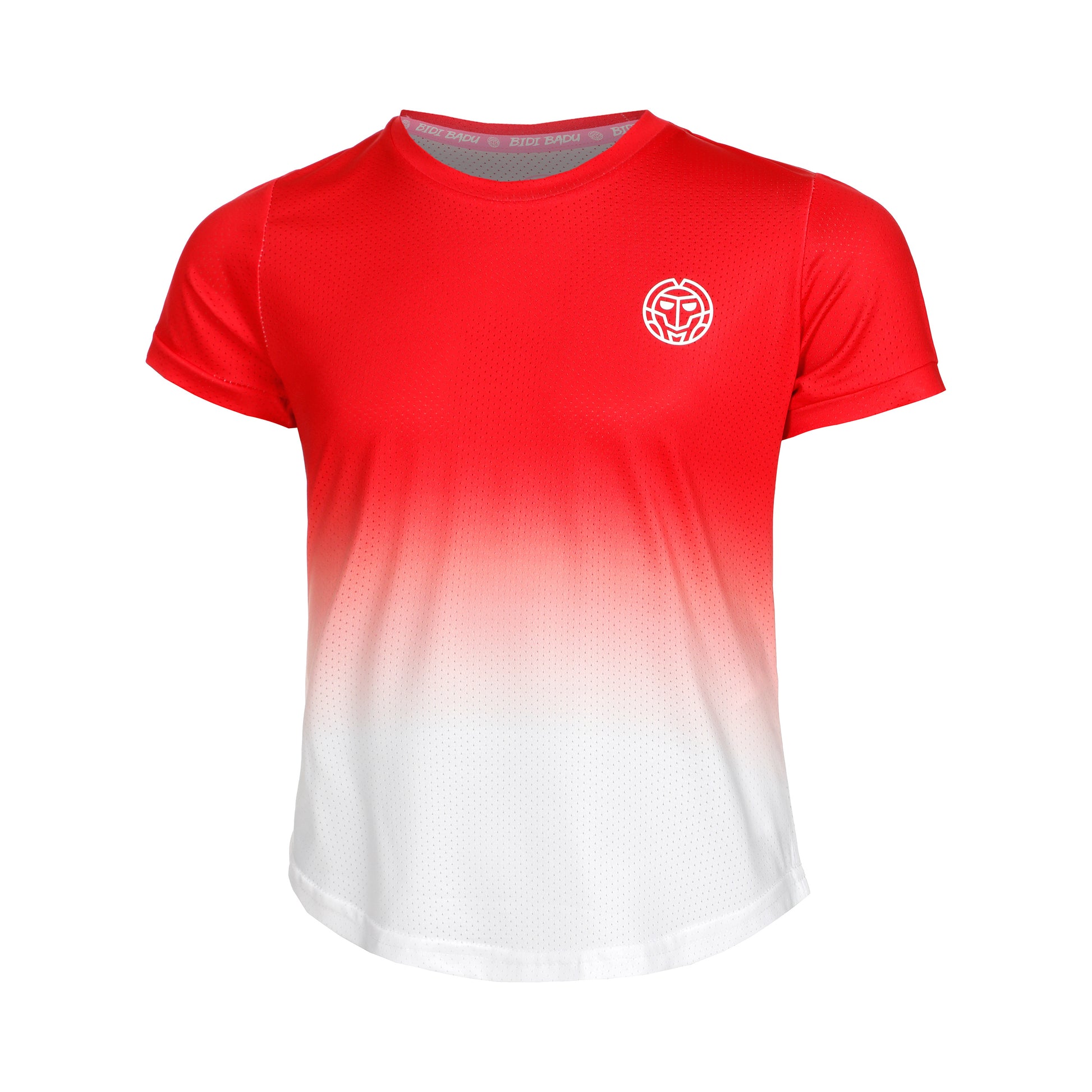 BIDI BADU Crew Gradiant Junior Maglietta Ragazze-Rosso,Bianco
