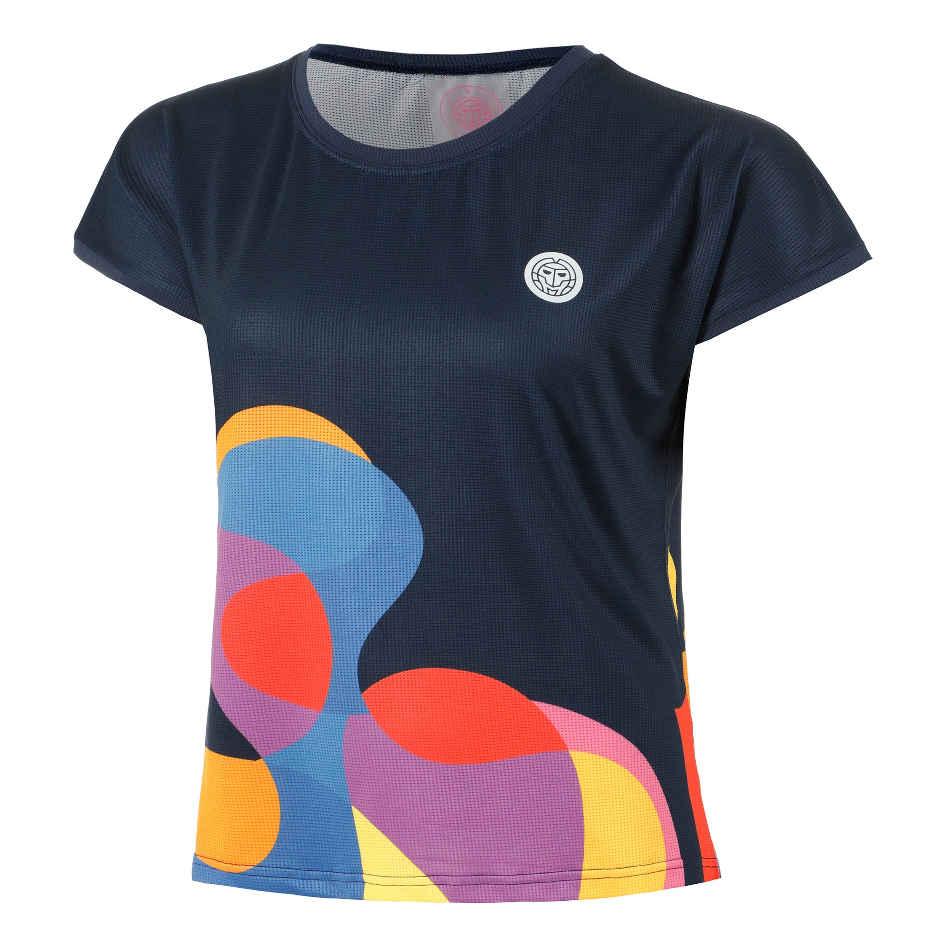 BIDI BADU Twiggy Maglietta Donna-Blu Scuro,Multicolore