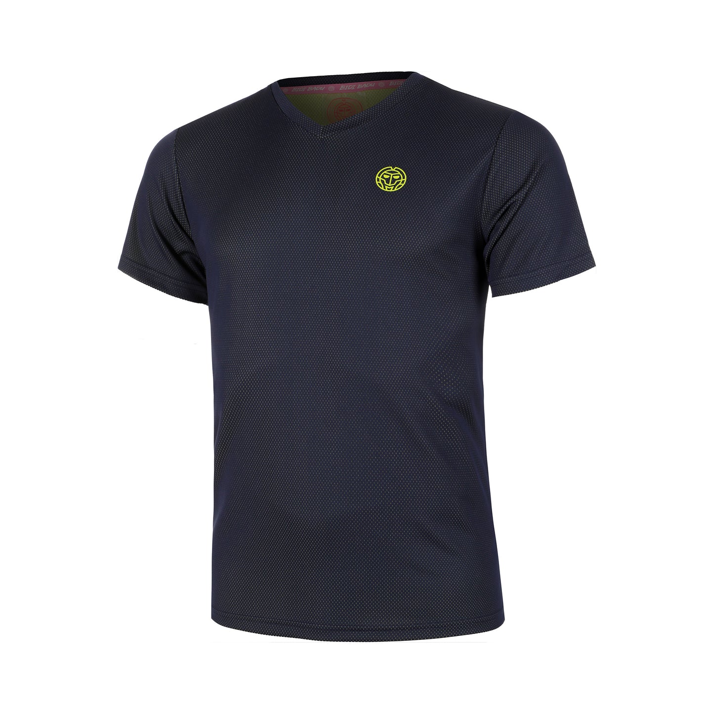 BIDI BADU Crew Inside Out V-Neck Maglietta Ragazzi-Blu Scuro,Lime