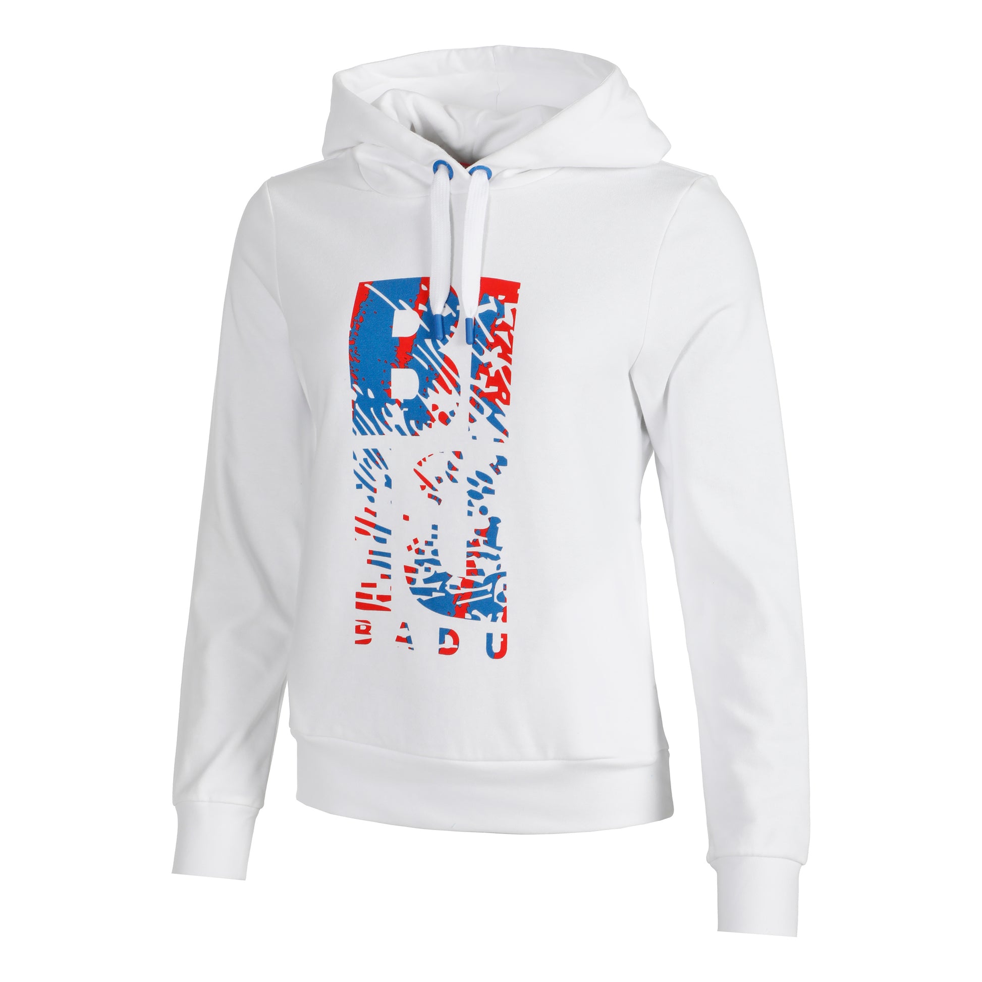 BIDI BADU Tendai Lifestyle Felpa Con Cappuccio Donna-Blu,Bianco