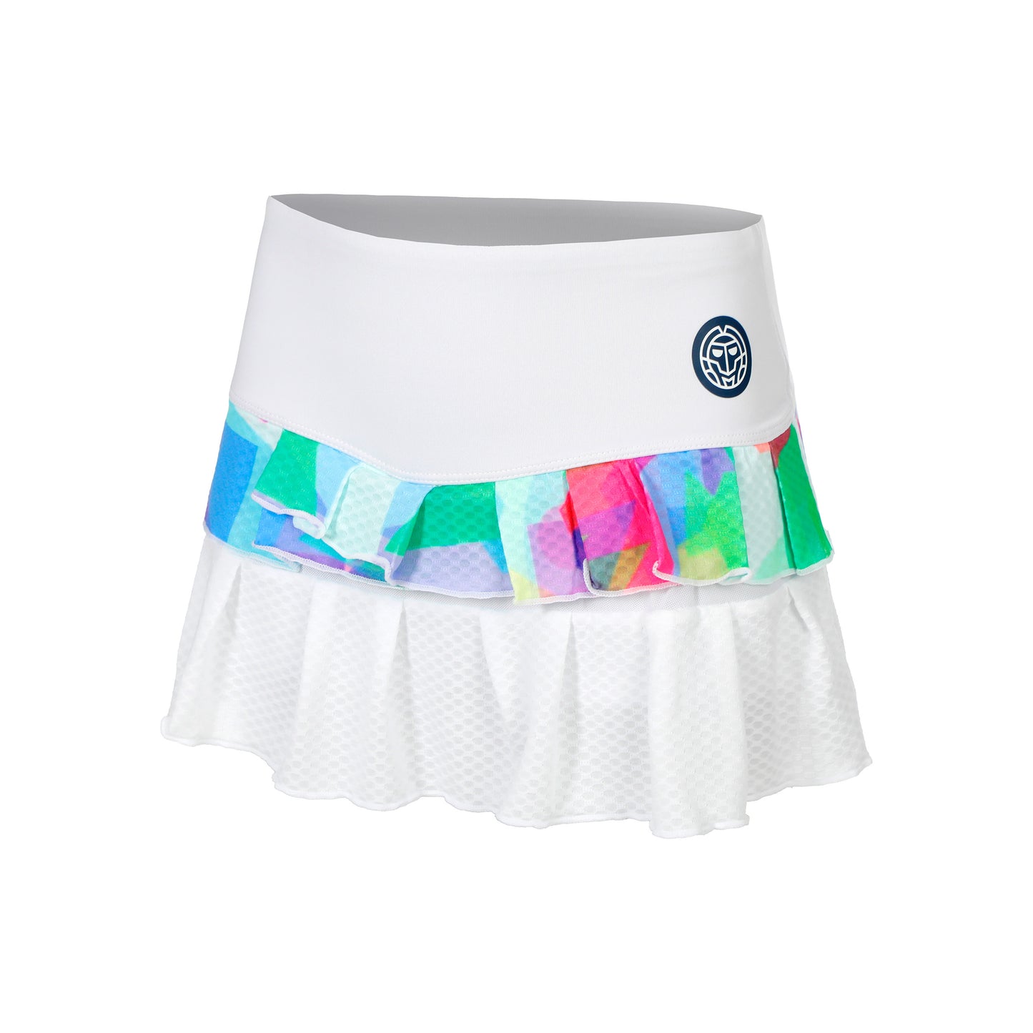 BIDI BADU Kaleido Pleated Gonna Ragazze-Bianco,Multicolore