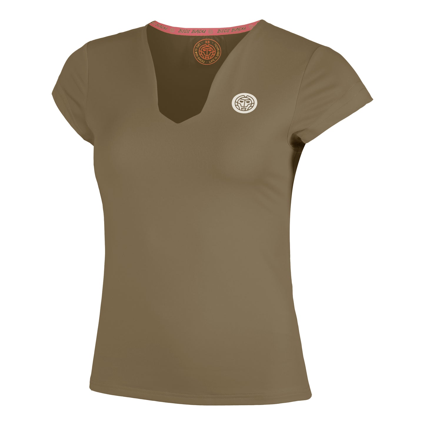 BIDI BADU Spectrum V-Neck Maglietta Donna-Marrone