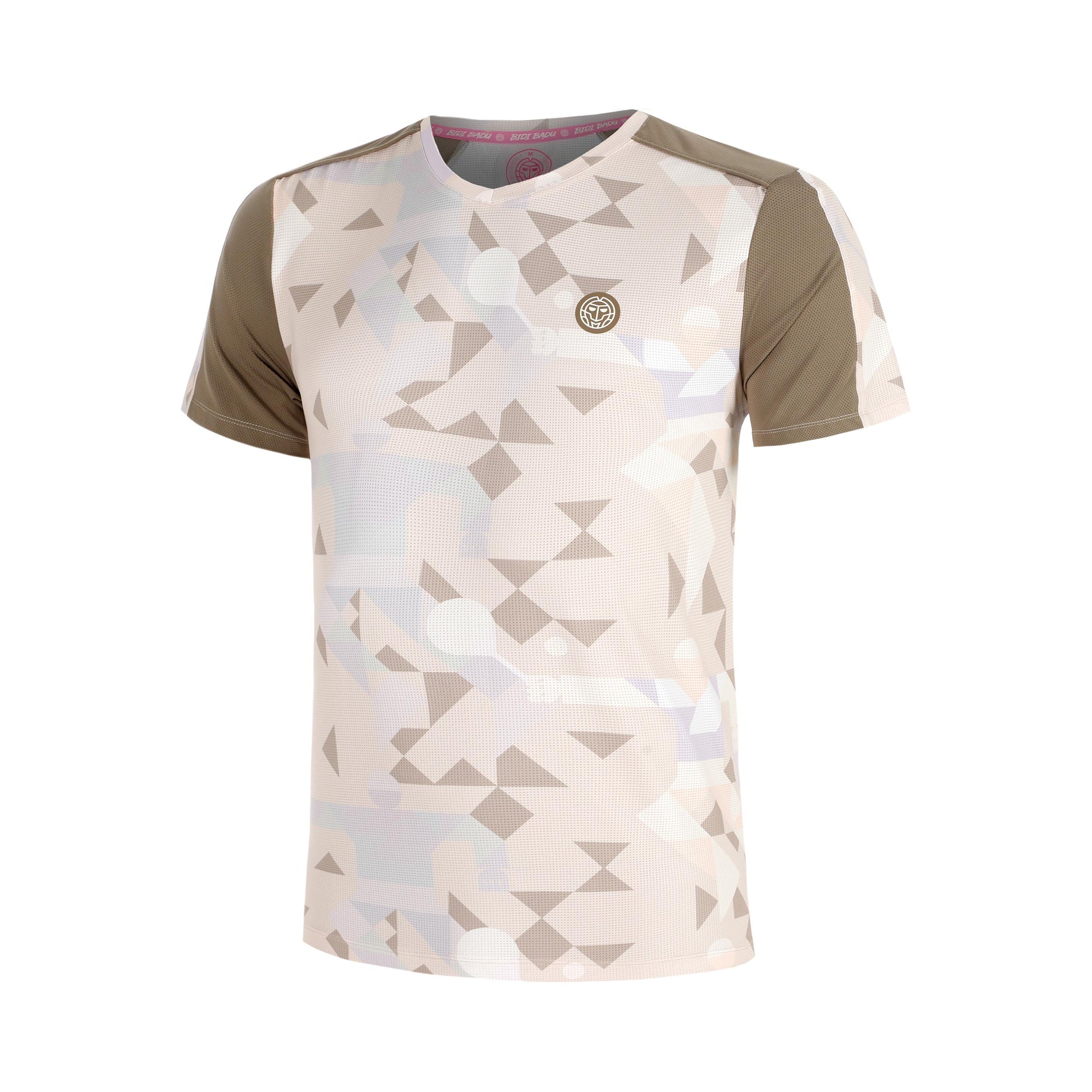 BIDI BADU Paris 2025 V-Neck Maglietta Ragazzi-Beige,Marrone
