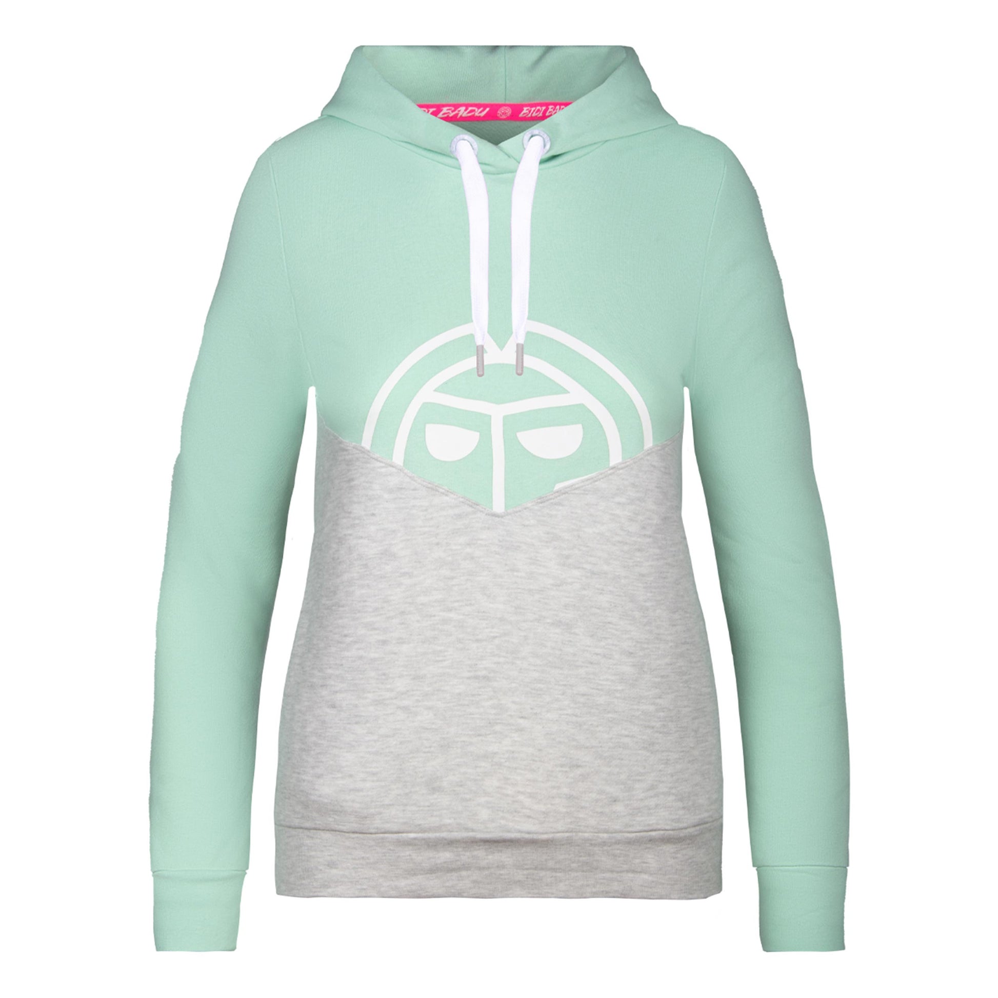 BIDI BADU Salia Lifestyle Felpa Con Cappuccio Donna-Mint,Crema
