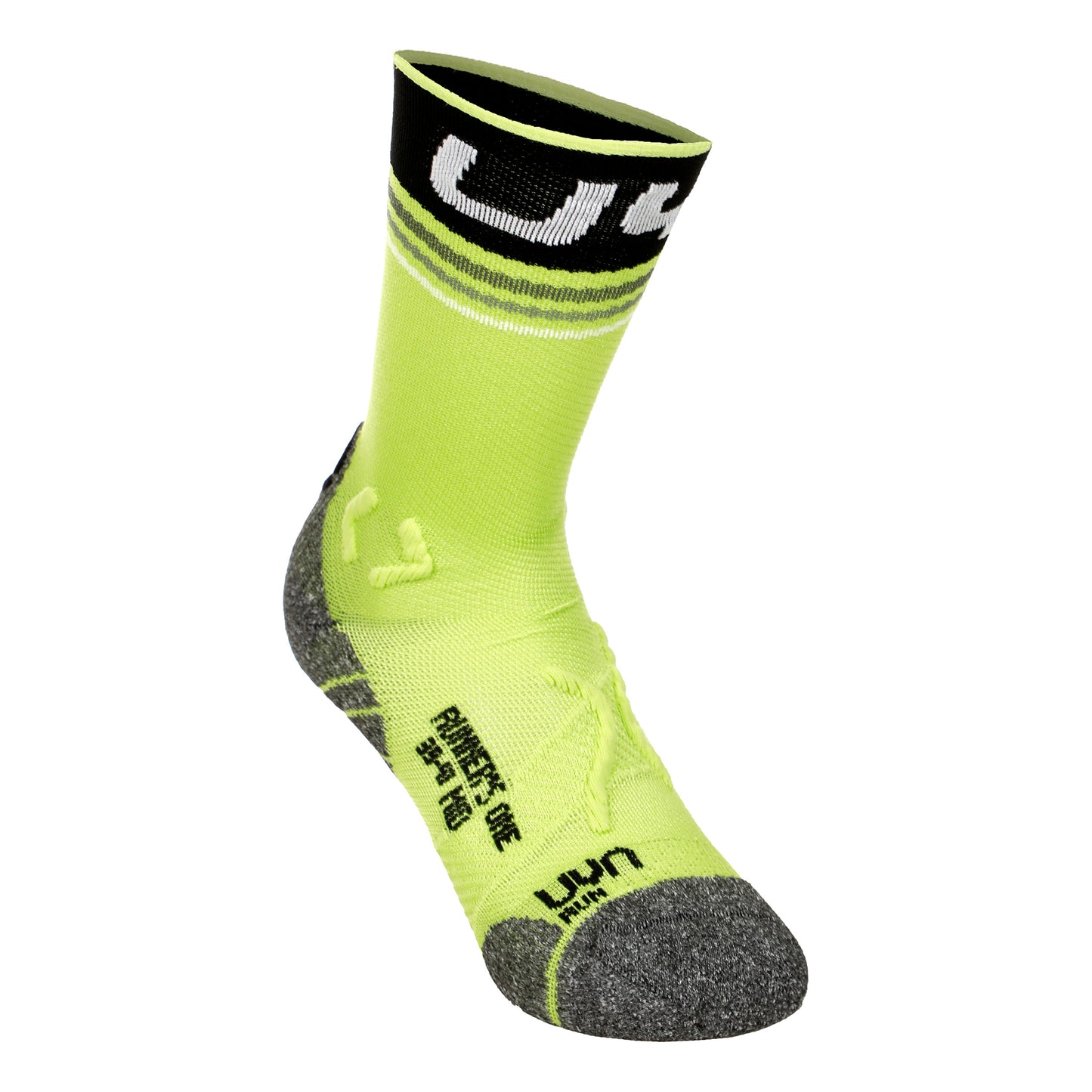 UYN Runner's Mid One Calze Da Corsa Uomini-Verde,Nero