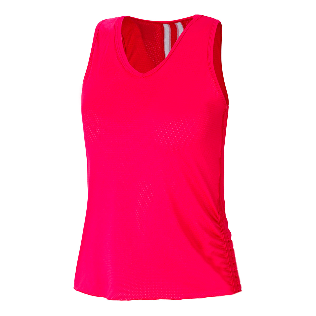 Lucky in Love Pindot V-Neck Canottiera Donna - rosa, bianco
