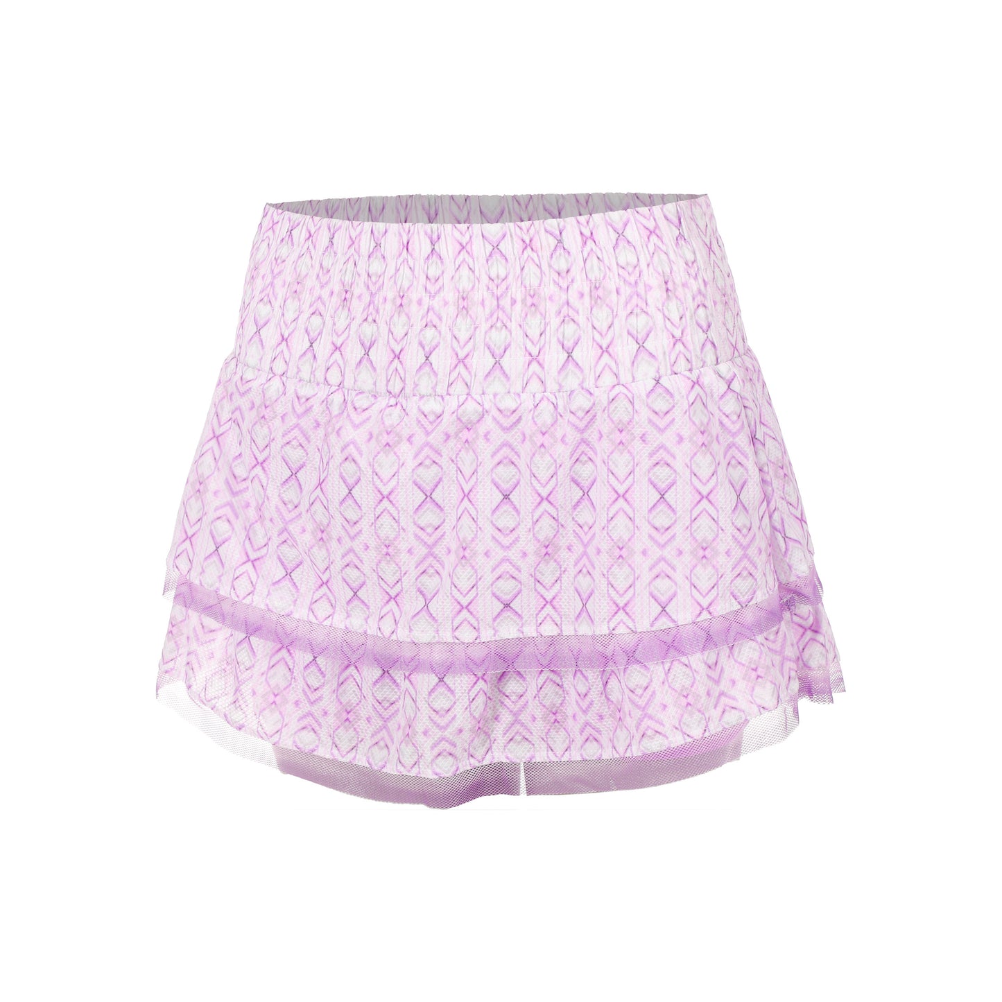 Lucky in Love High Waist Petal Haze Gonna Donna-Bianco,Rosa