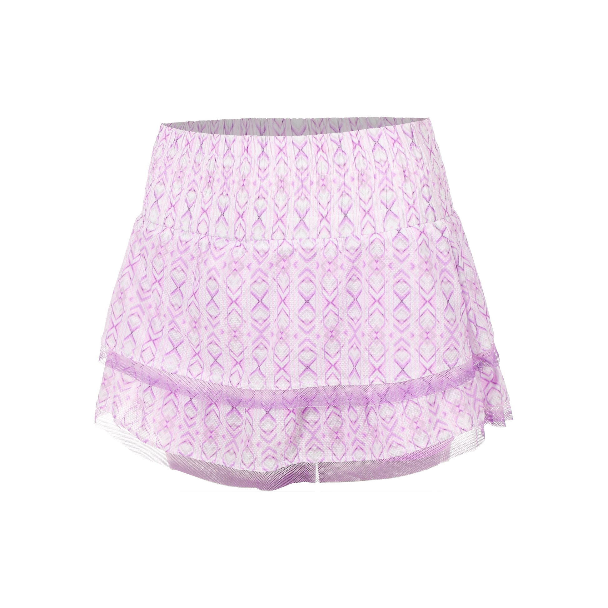 Lucky in Love High Waist Petal Haze Gonna Donna-Bianco,Rosa