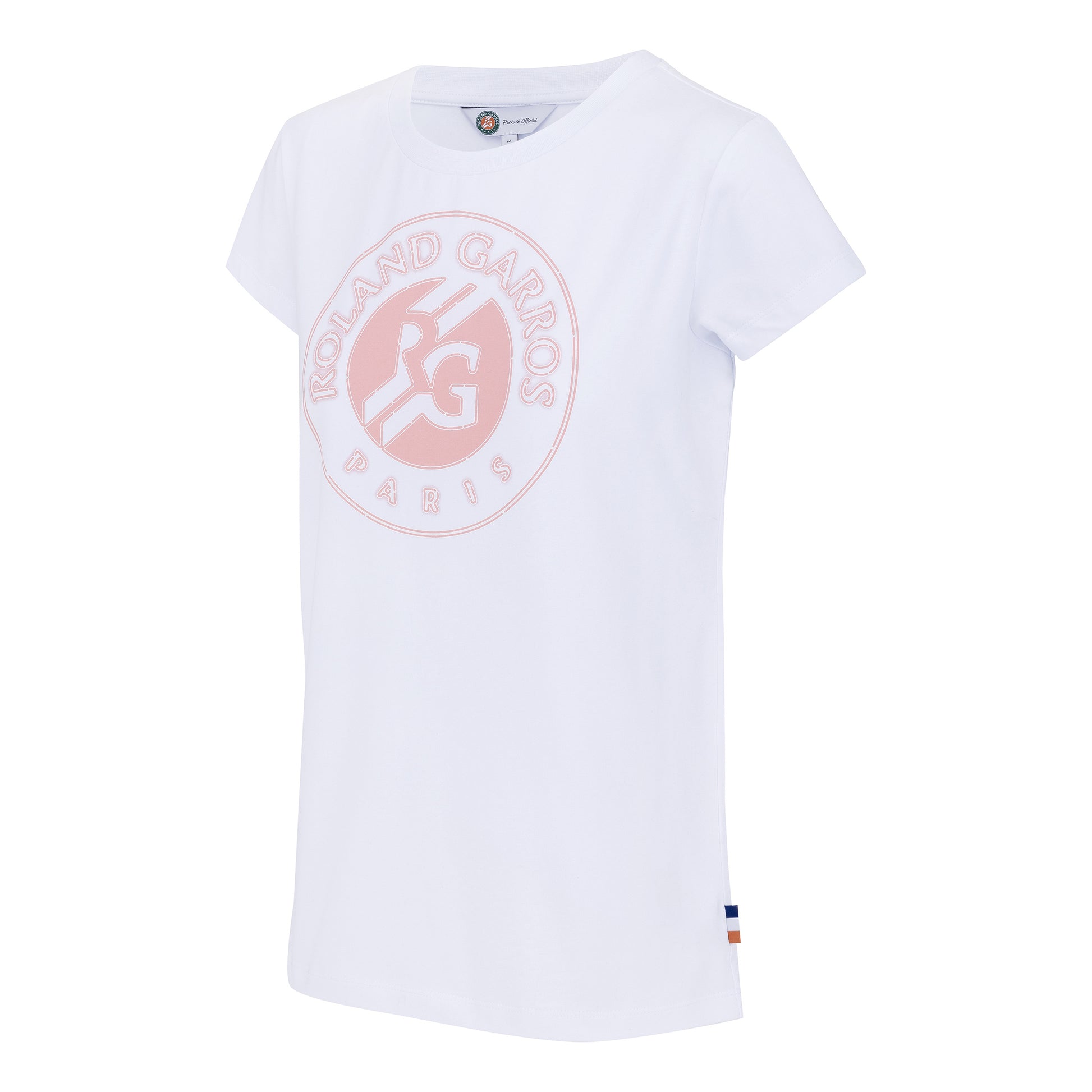 Roland Garros Big Logo Maglietta Donna-Bianco