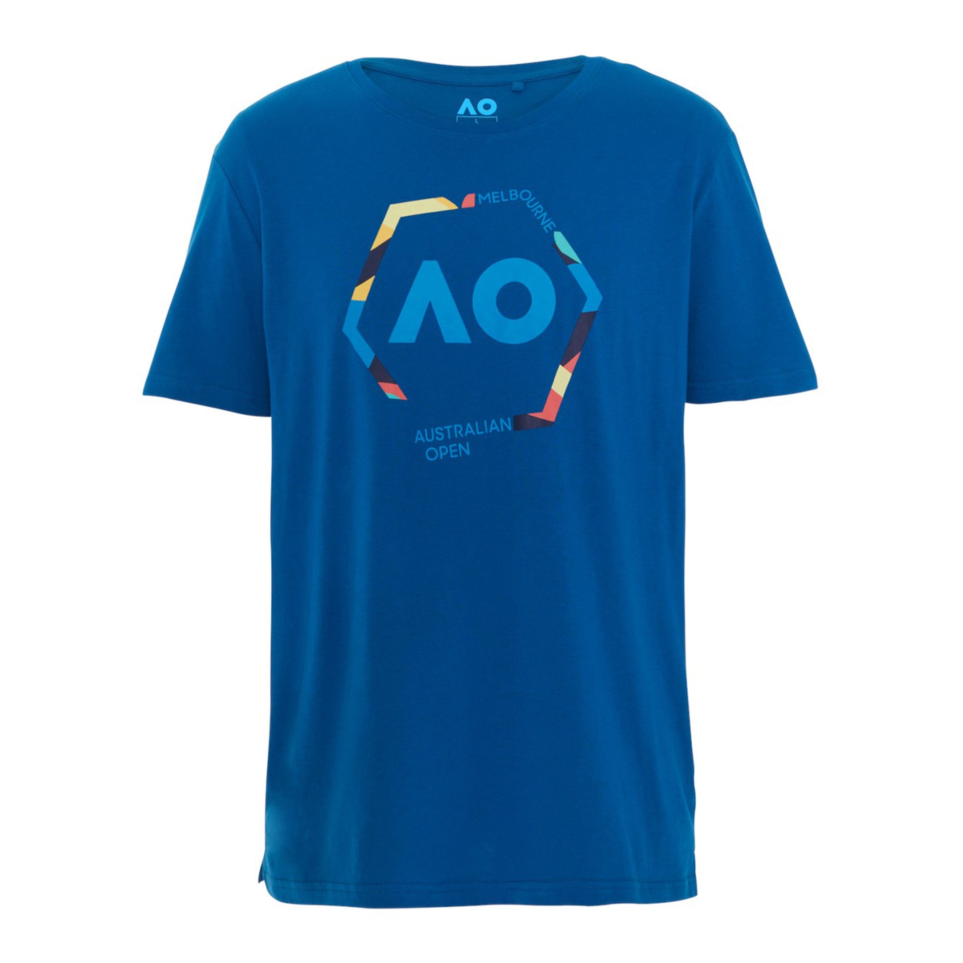 Australian Open Round Logo Maglietta Uomini - blu, multicolore