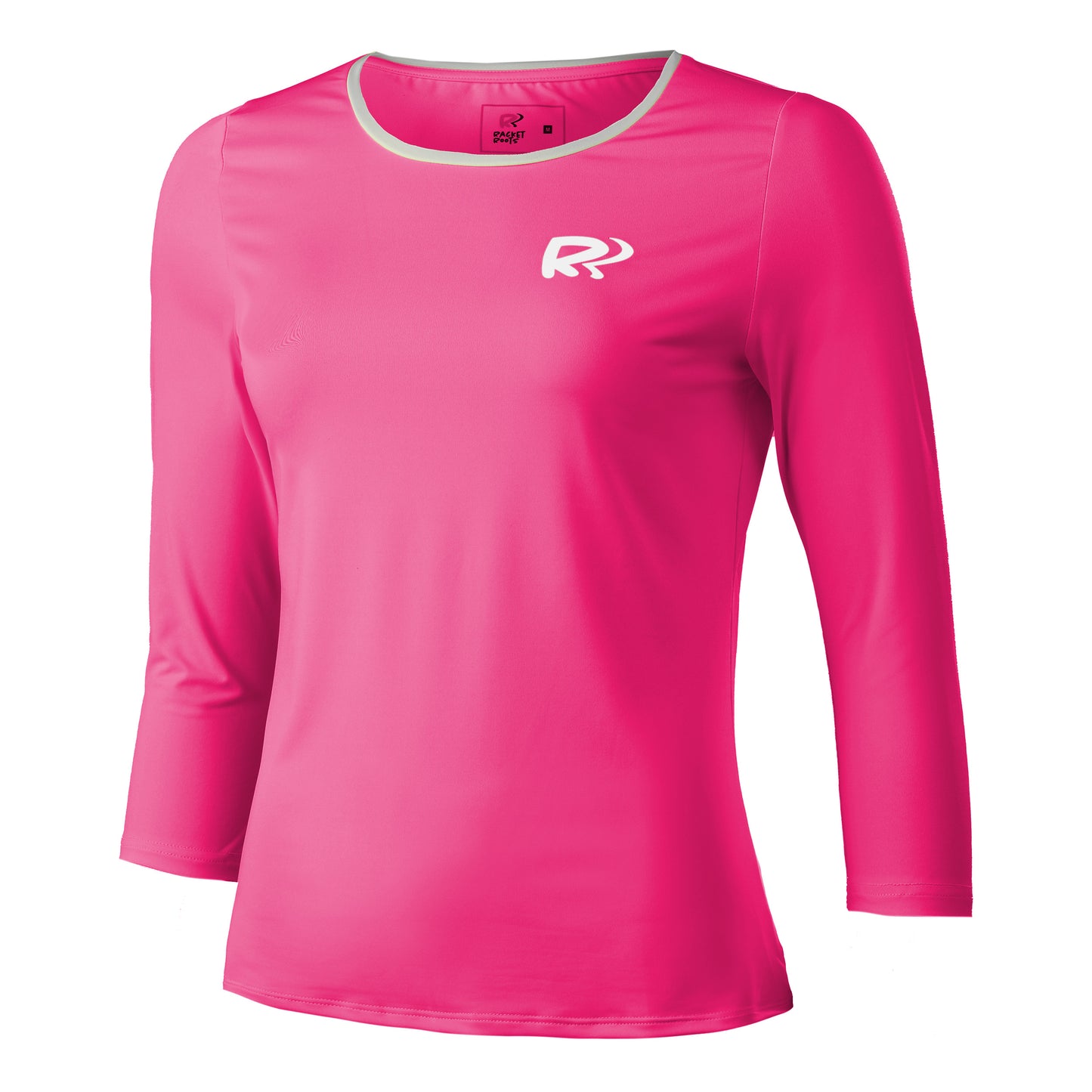 Racket Roots Teamline Manica Lunga Donna-Rosa