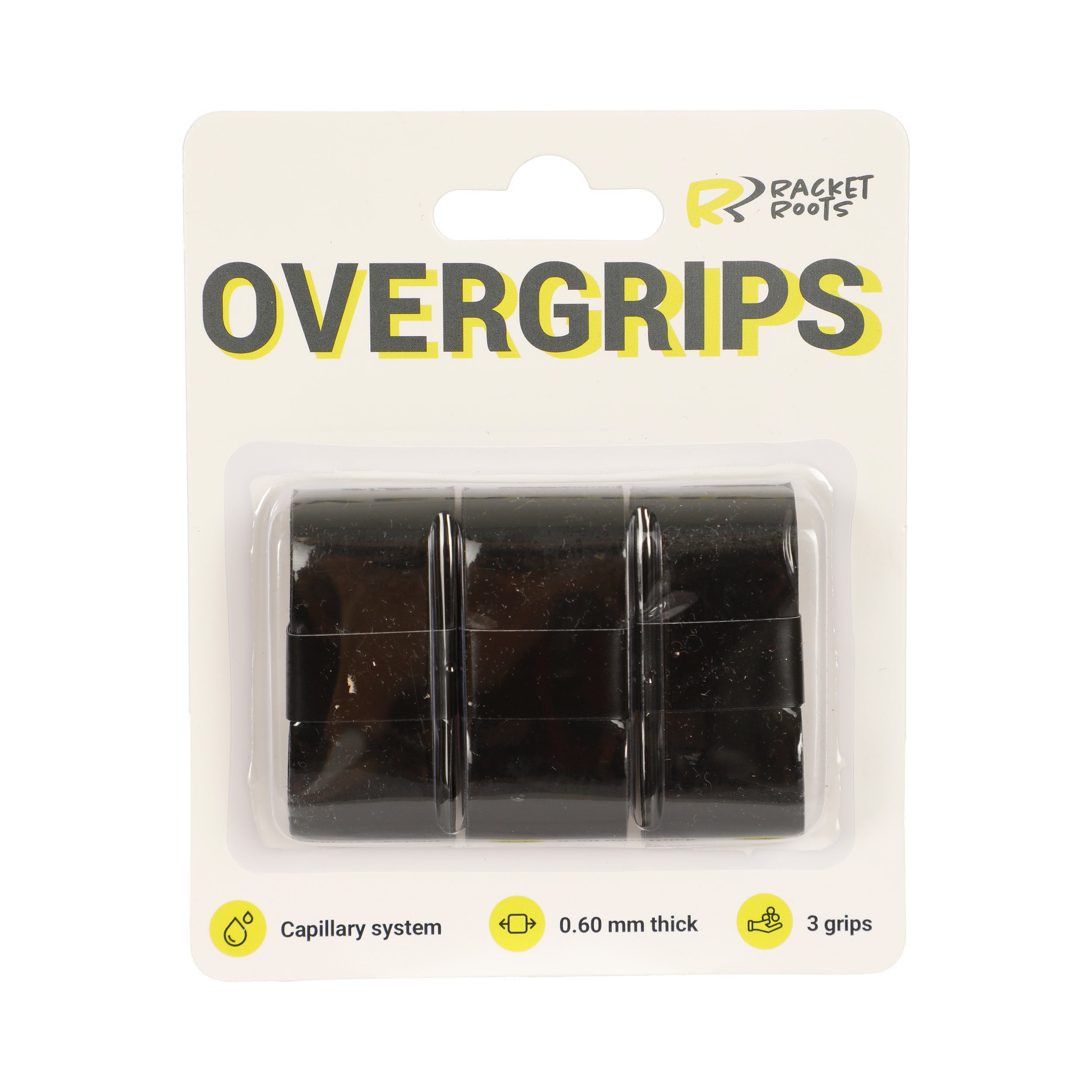 Racket Roots RR Grip Confezione Da 3-Nero