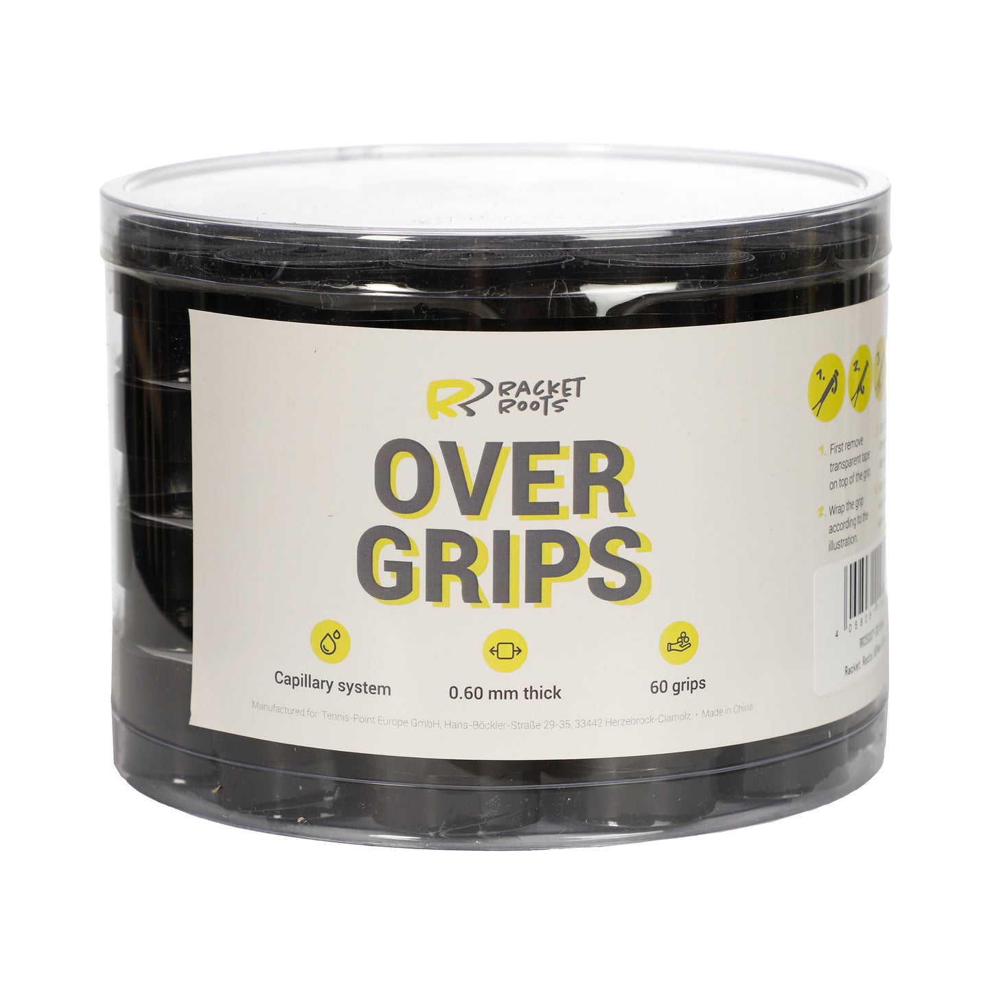 Racket Roots RR Grip Scatola Da 60-Nero