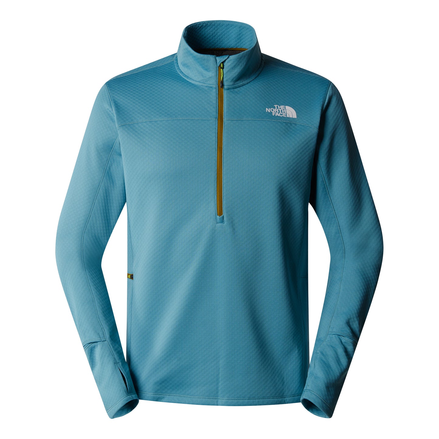 The North Face Winter Warm Pro 1/4 Zip Camicia da corsa Uomini - grigio-blu,