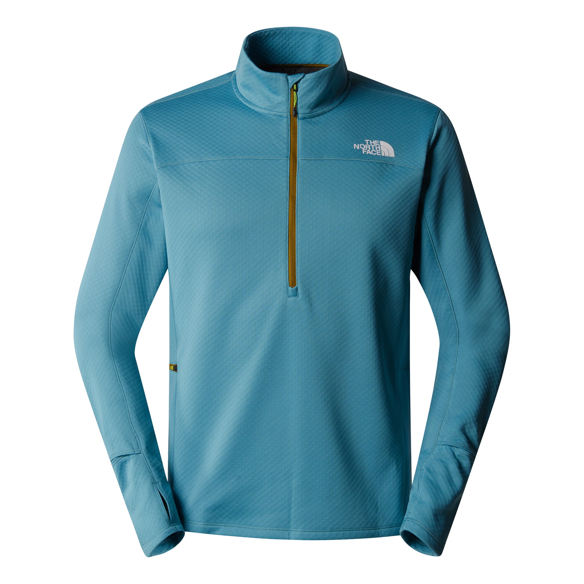 The North Face Winter Warm Pro 1/4 Zip Camicia da corsa Uomini - grigio-blu,
