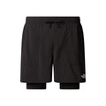 Sunriser 2in1 6in Pantaloncini Da Corsa Uomini-Nero