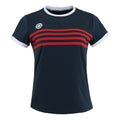 Kadiri Striped Maglietta Donna - blu scuro, rosso
