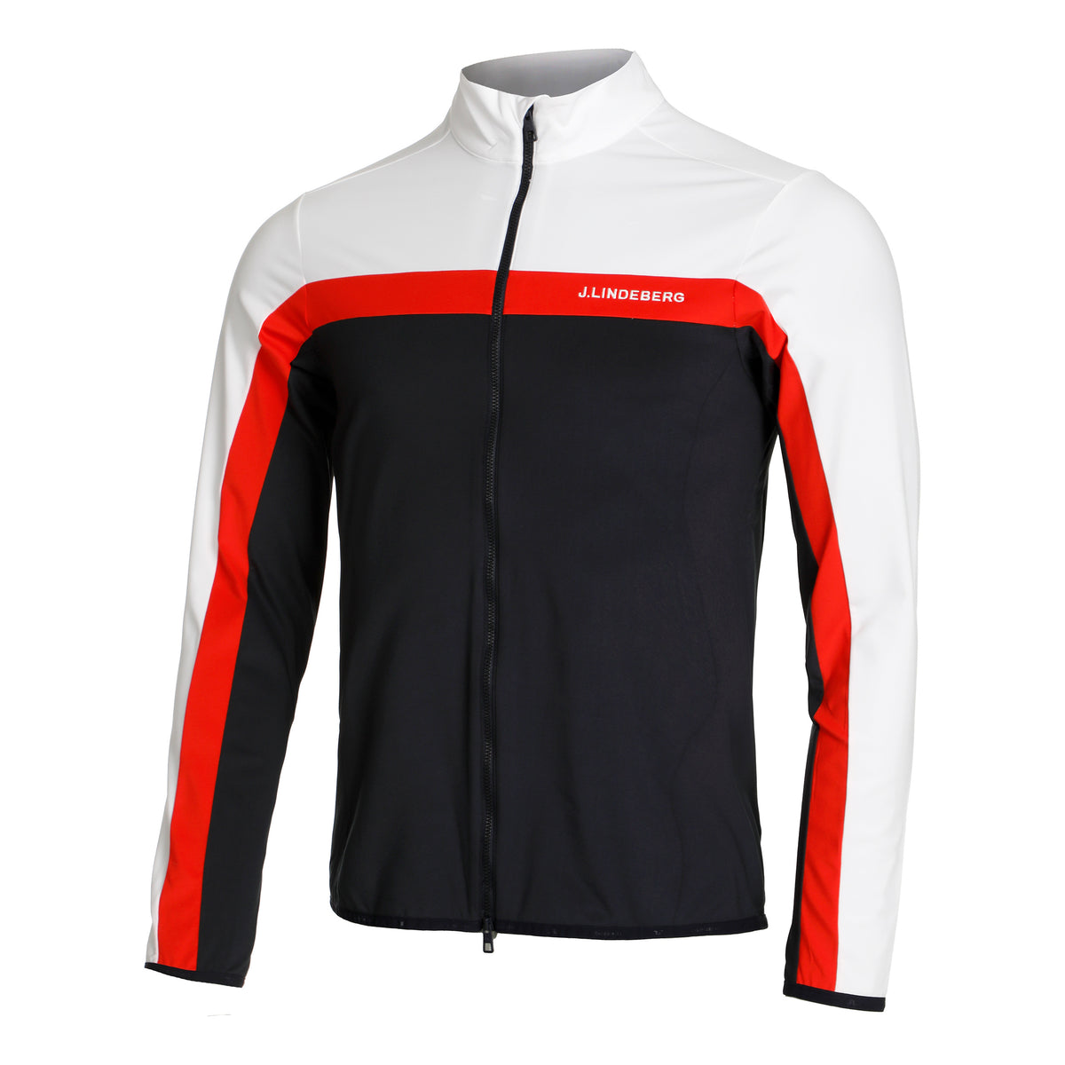 JLindeberg Jarvis Mid Layer Manica lunga Uomini - blu, bianco
