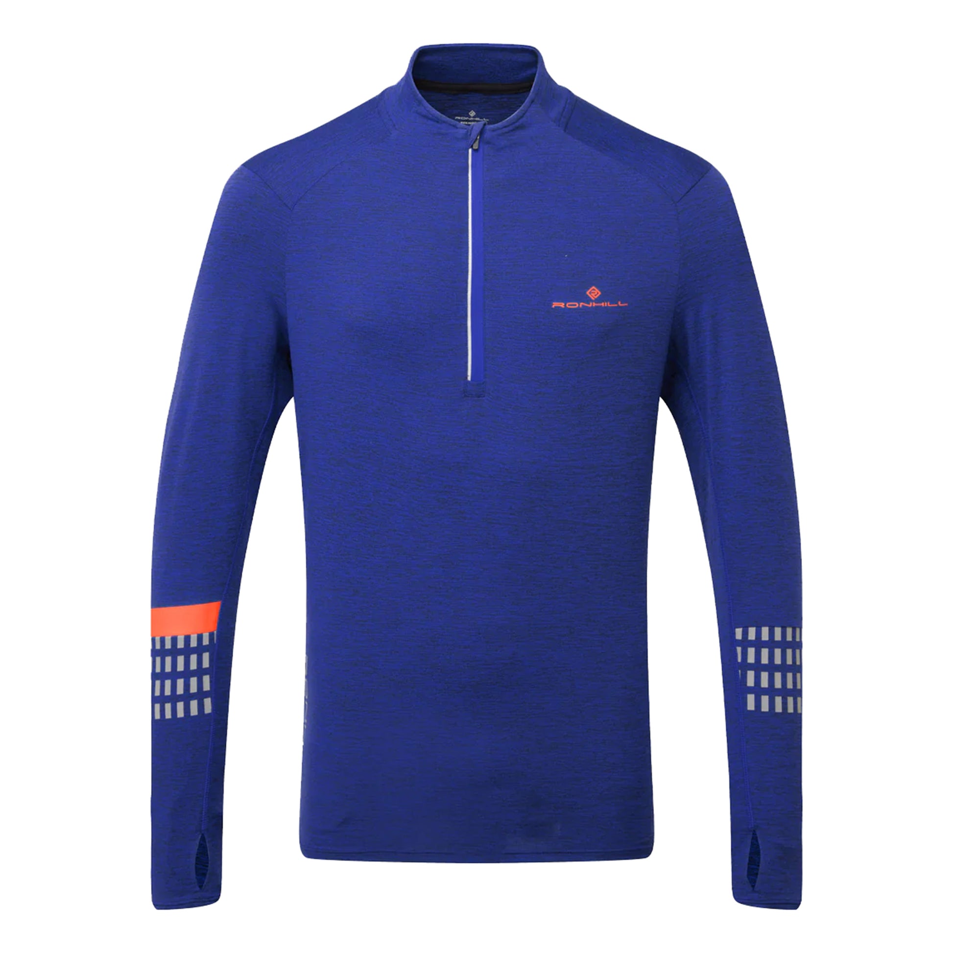 Ronhill Tech Afterhours 1/2 Zip Camicia da corsa Uomini - blu,