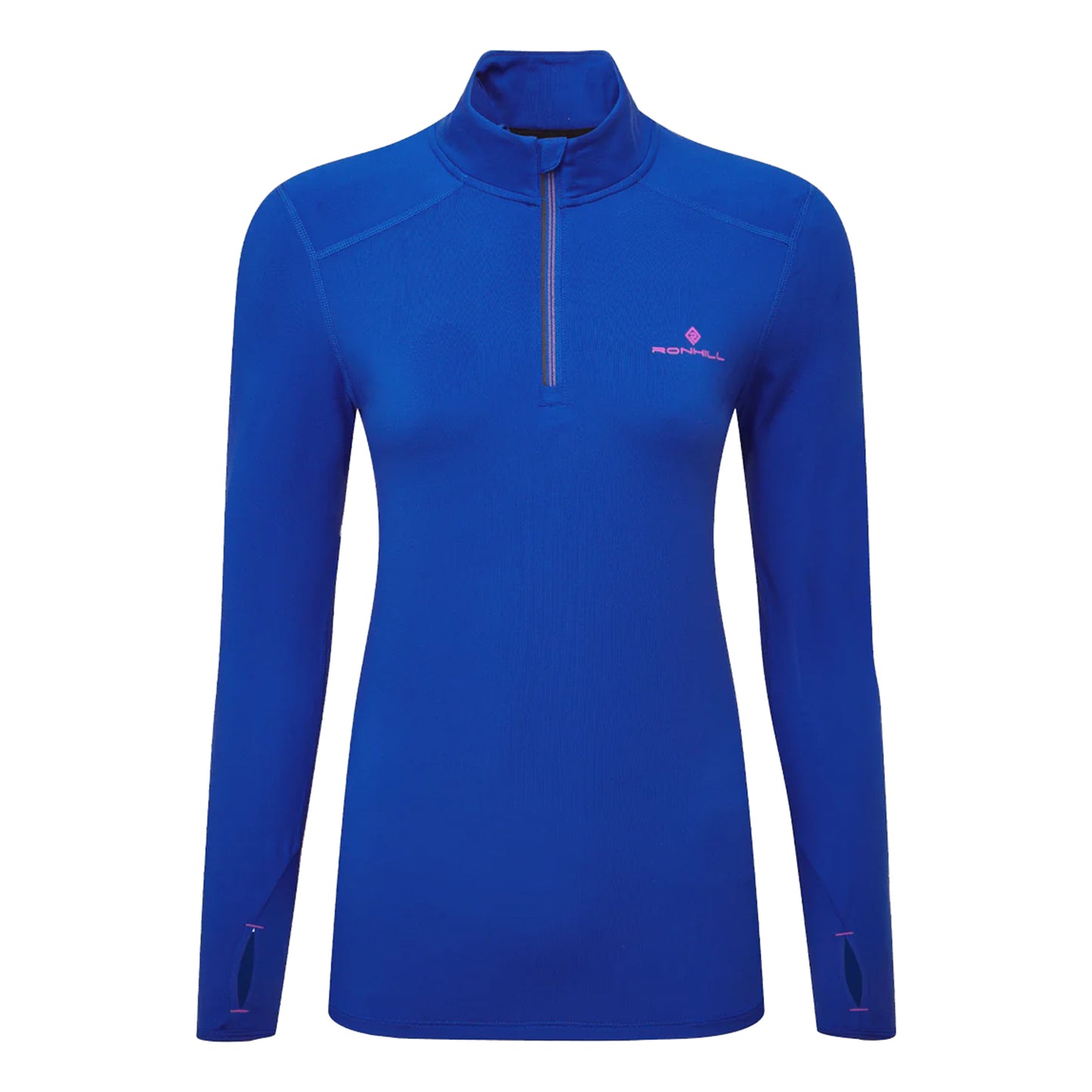 Ronhill Core Thermal 1/2 Zip Camicia Da Corsa Donna-Blu