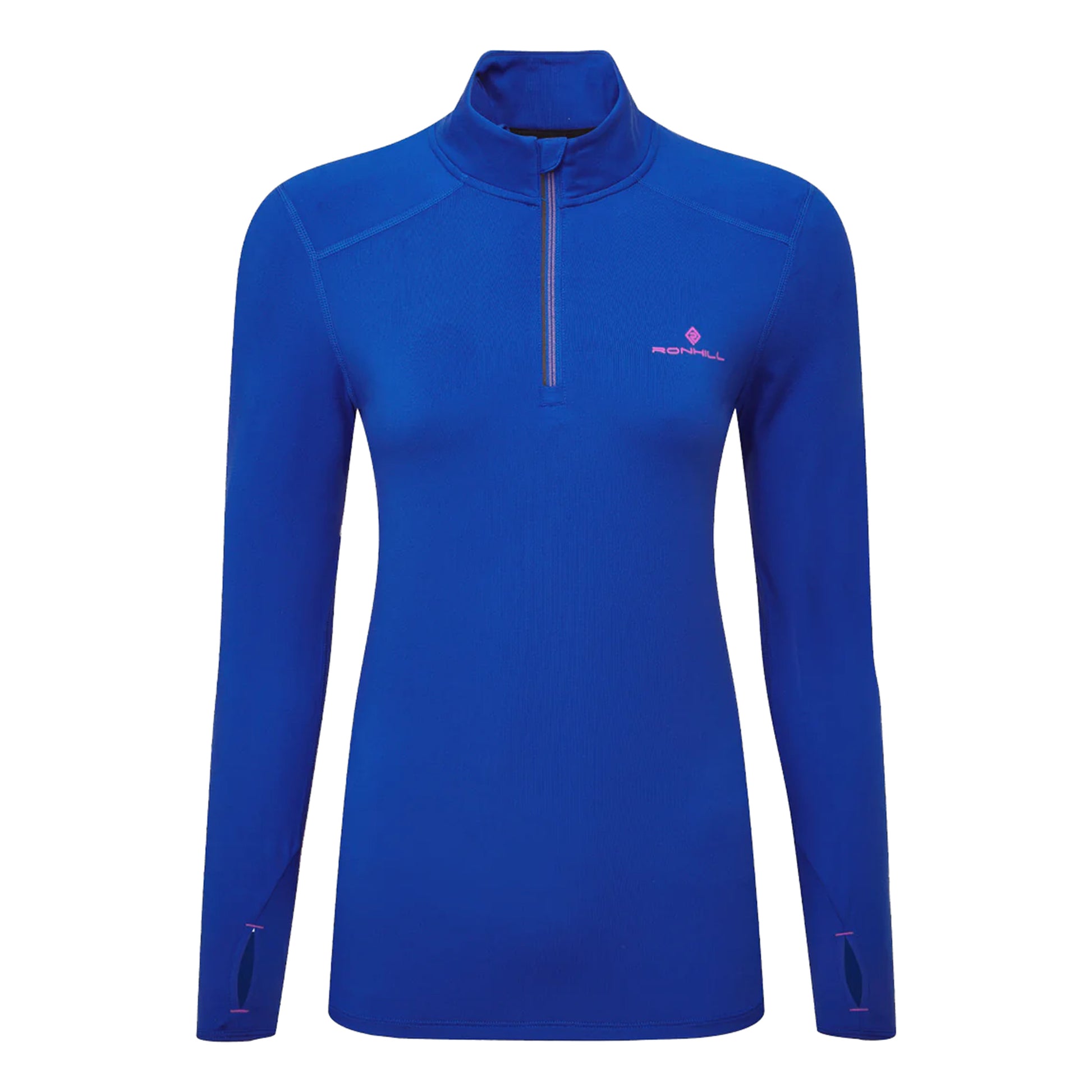 Ronhill Core Thermal 1/2 Zip Camicia Da Corsa Donna-Blu