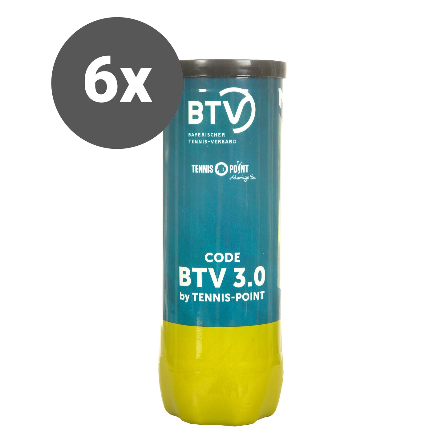 BTV Tubo da 3 Spieltagspaket 6x Code BTV 3.0 by Tennis Point