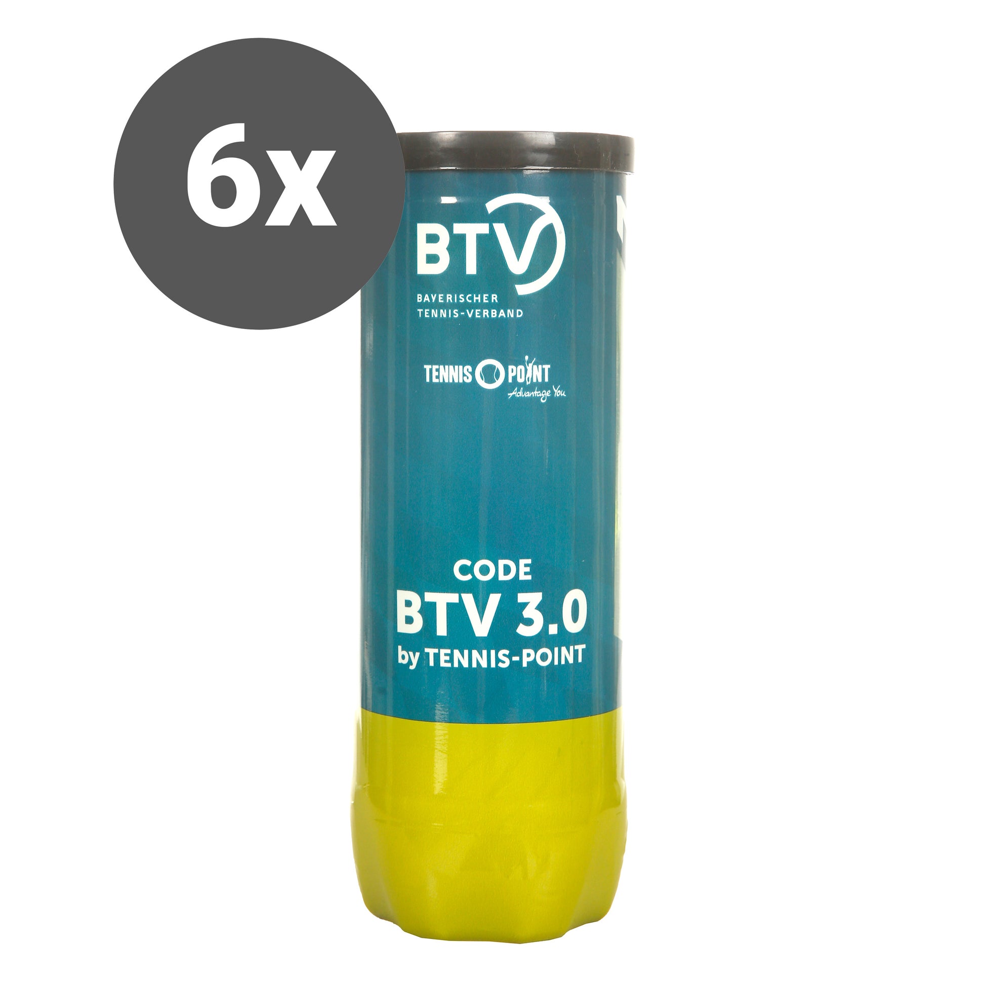 BTV Tubo da 3 Spieltagspaket 6x Code BTV 3.0 by Tennis Point