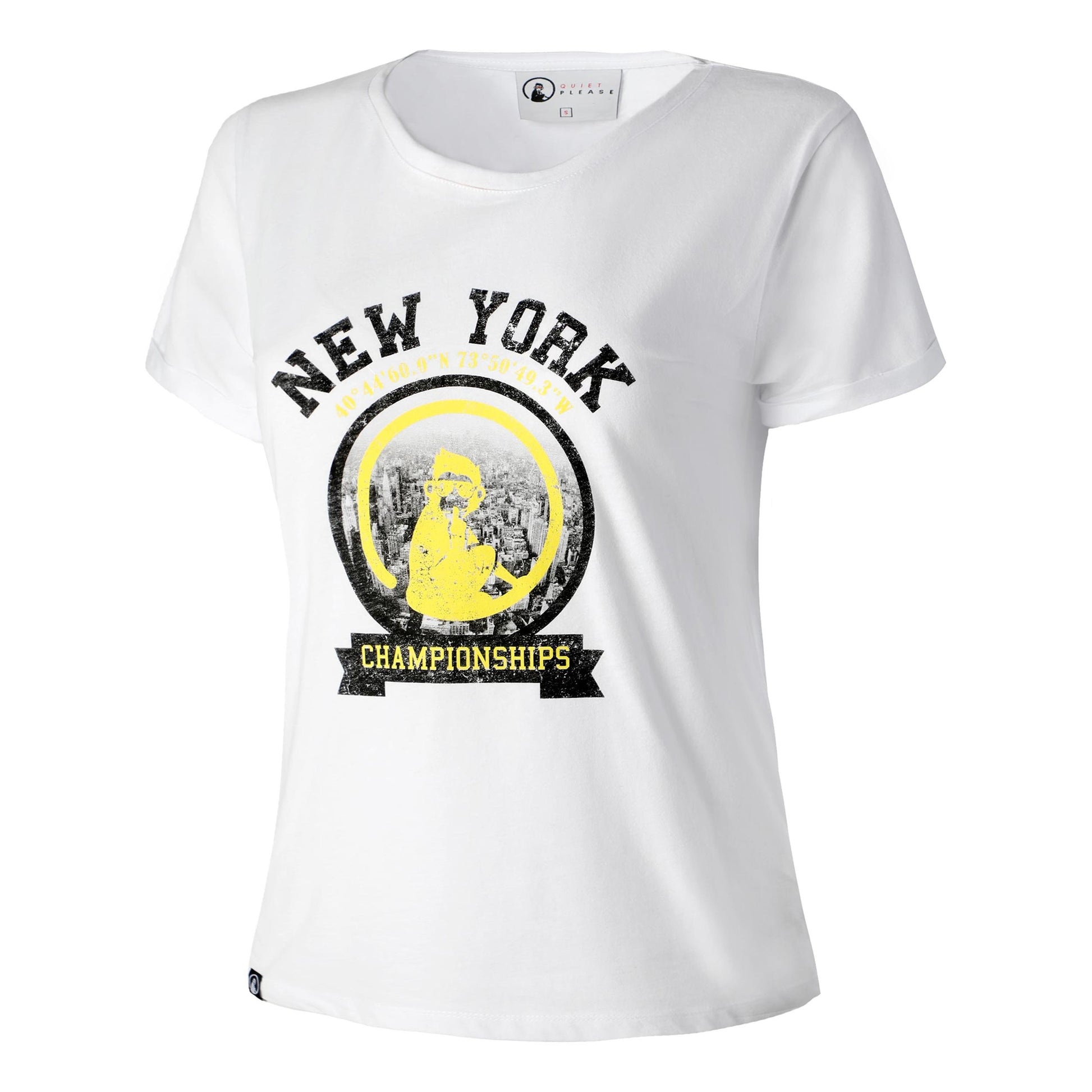 Quiet Please New York Championships Maglietta Donna - bianco, multicolore