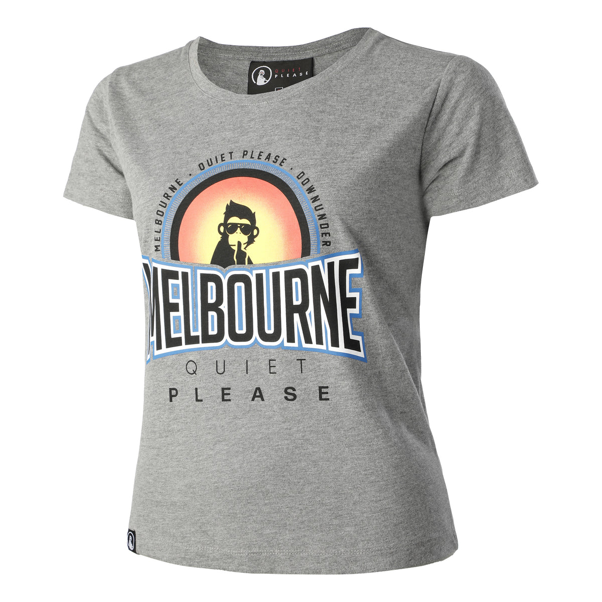 Quiet Please Melbourne Sunrise Maglietta Donna - grigio, multicolore