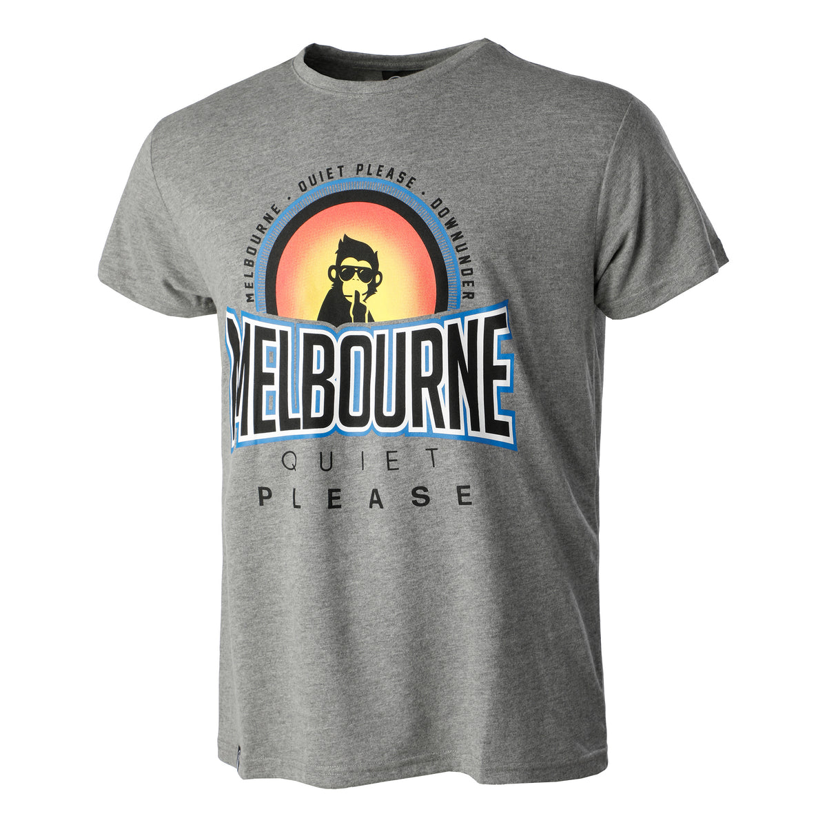 Quiet Please Melbourne Sunrise Maglietta Uomini - grigio, multicolore