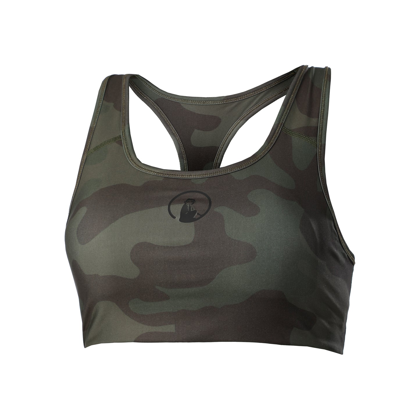 Quiet Please Love Padded Reggiseni sportivi Donna - oliva, cachi