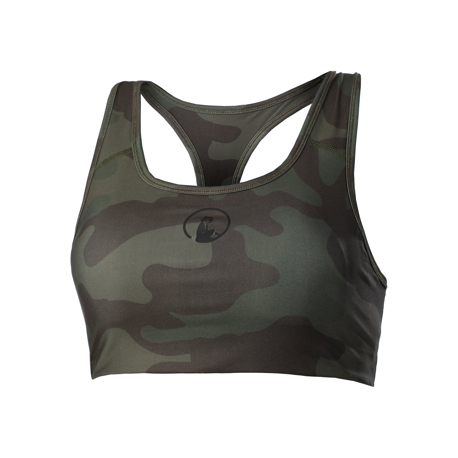 Quiet Please Love Padded Reggiseni sportivi Donna - oliva, cachi