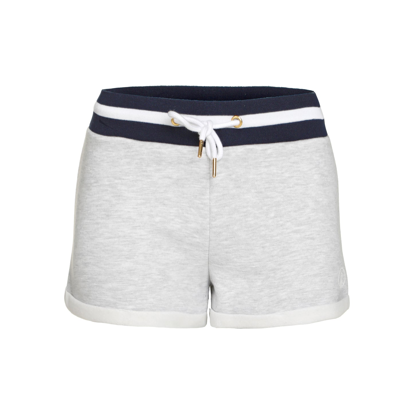 Quiet Please Basic Pantaloncini Donna-Grigio Chiaro,Blu Scuro