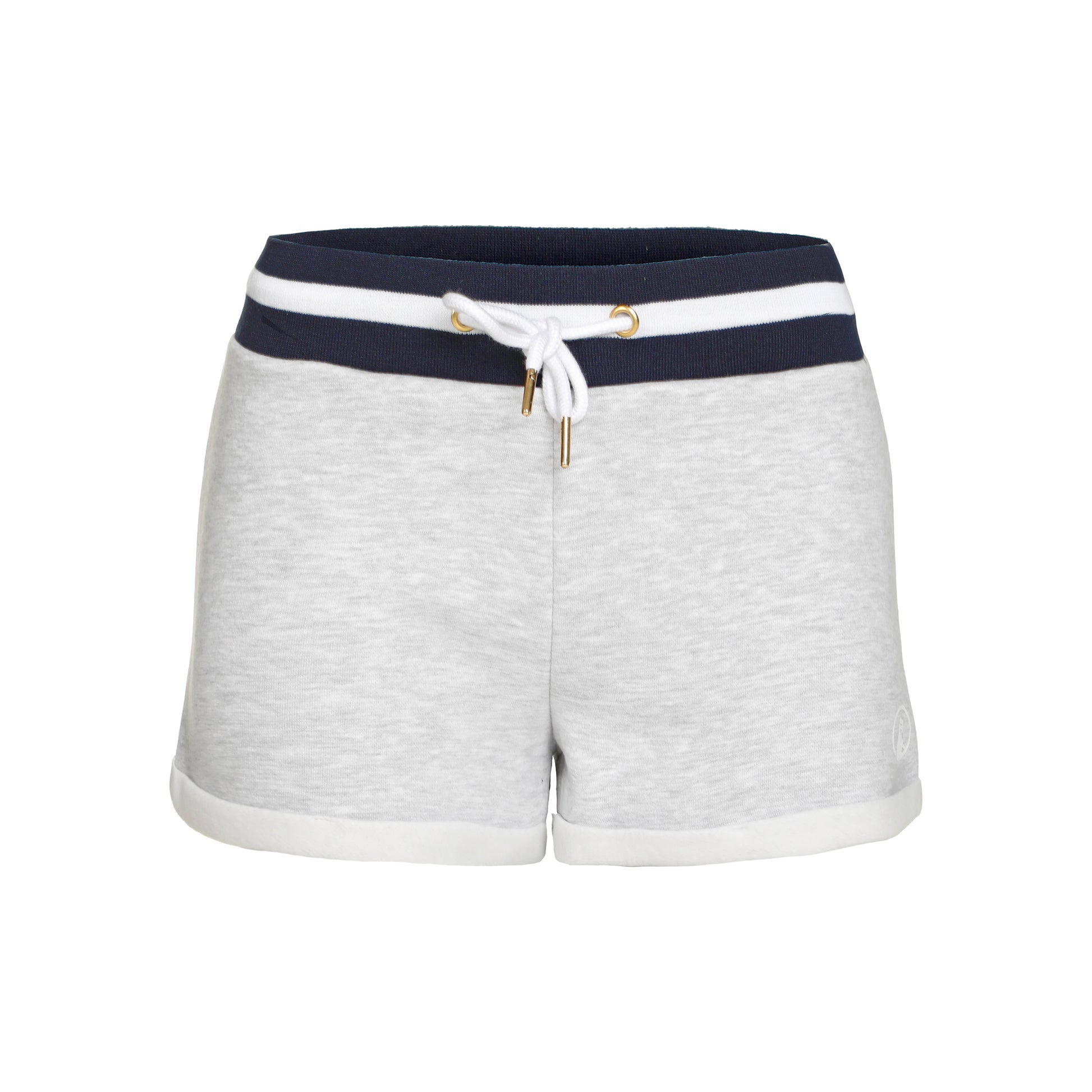 Quiet Please Basic Pantaloncini Donna-Grigio Chiaro,Blu Scuro