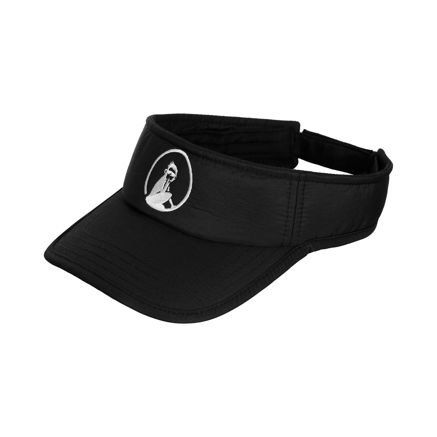 Quiet Please Court Visor Visiera-Nero,Bianco