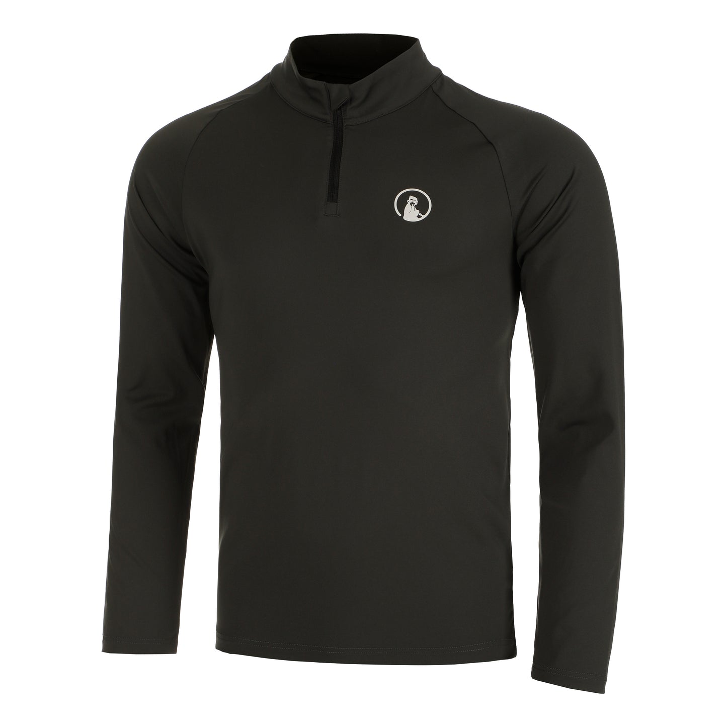 Quiet Please Big Serve 1/4 Zip Manica lunga Uomini - grigio scuro,