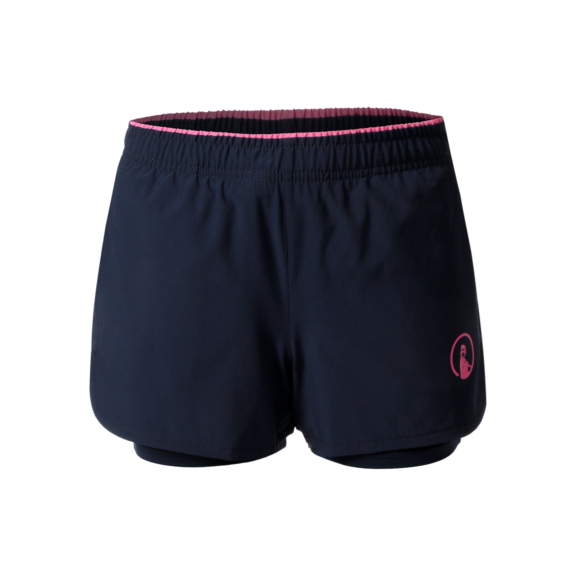 Quiet Please Point 2in1 Pantaloncini Ragazze - blu scuro, rosa