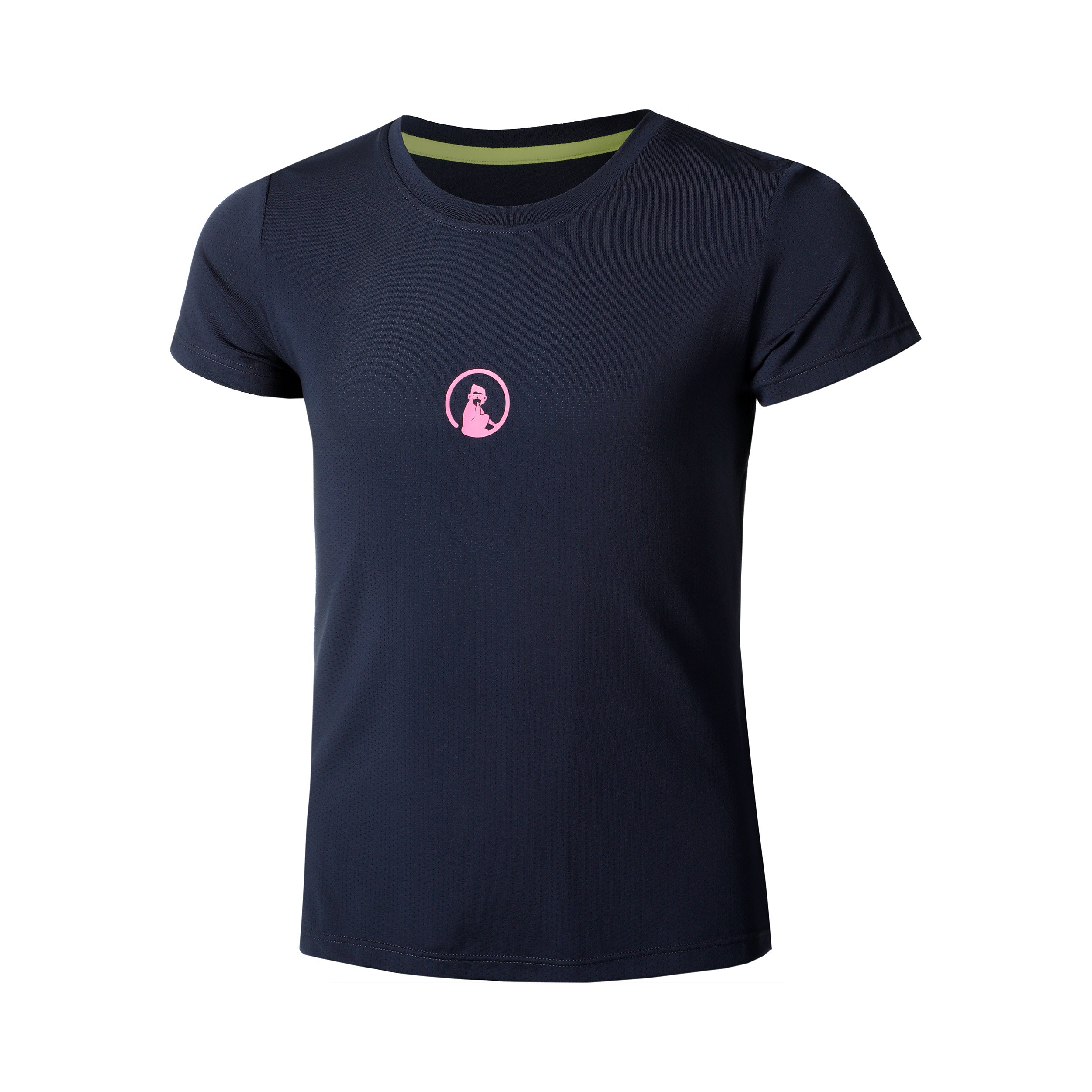 Quiet Please Retriever Maglietta Ragazze-Blu Scuro,Rosa