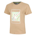 Wild Swirl Court Maglietta Donna-Beige,Multicolore