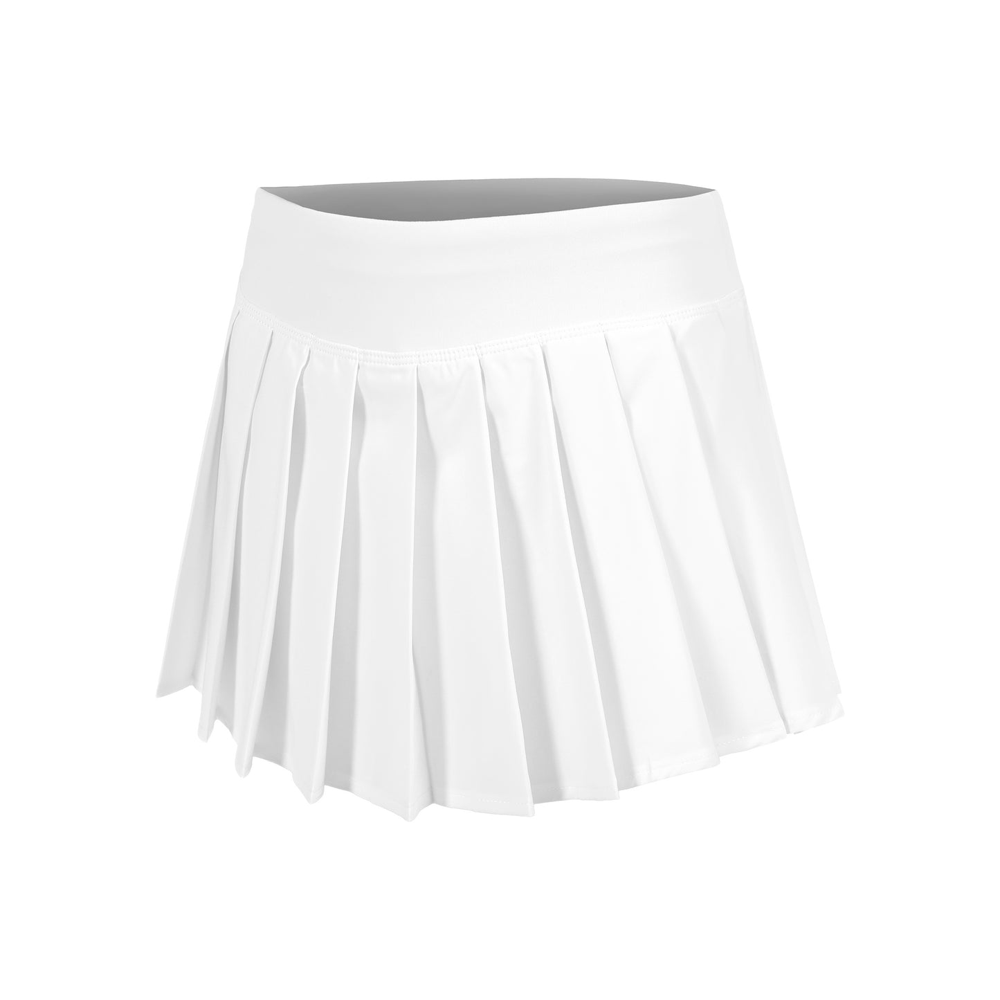 Quiet Please Create Pleated Gonna Ragazze-Bianco,Color Petrolio