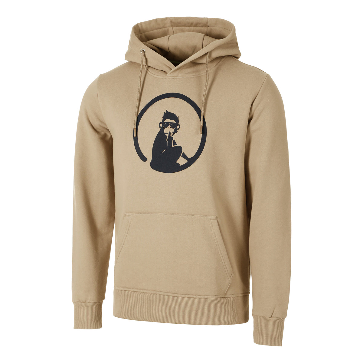 Quiet Please Wild Logo Felpa Con Cappuccio Uomini-Beige,Blu Scuro