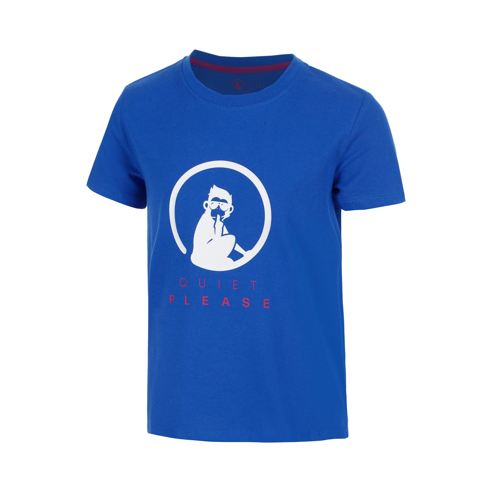 Quiet Please Advantage Logo Maglietta Ragazzi - blu, bianco