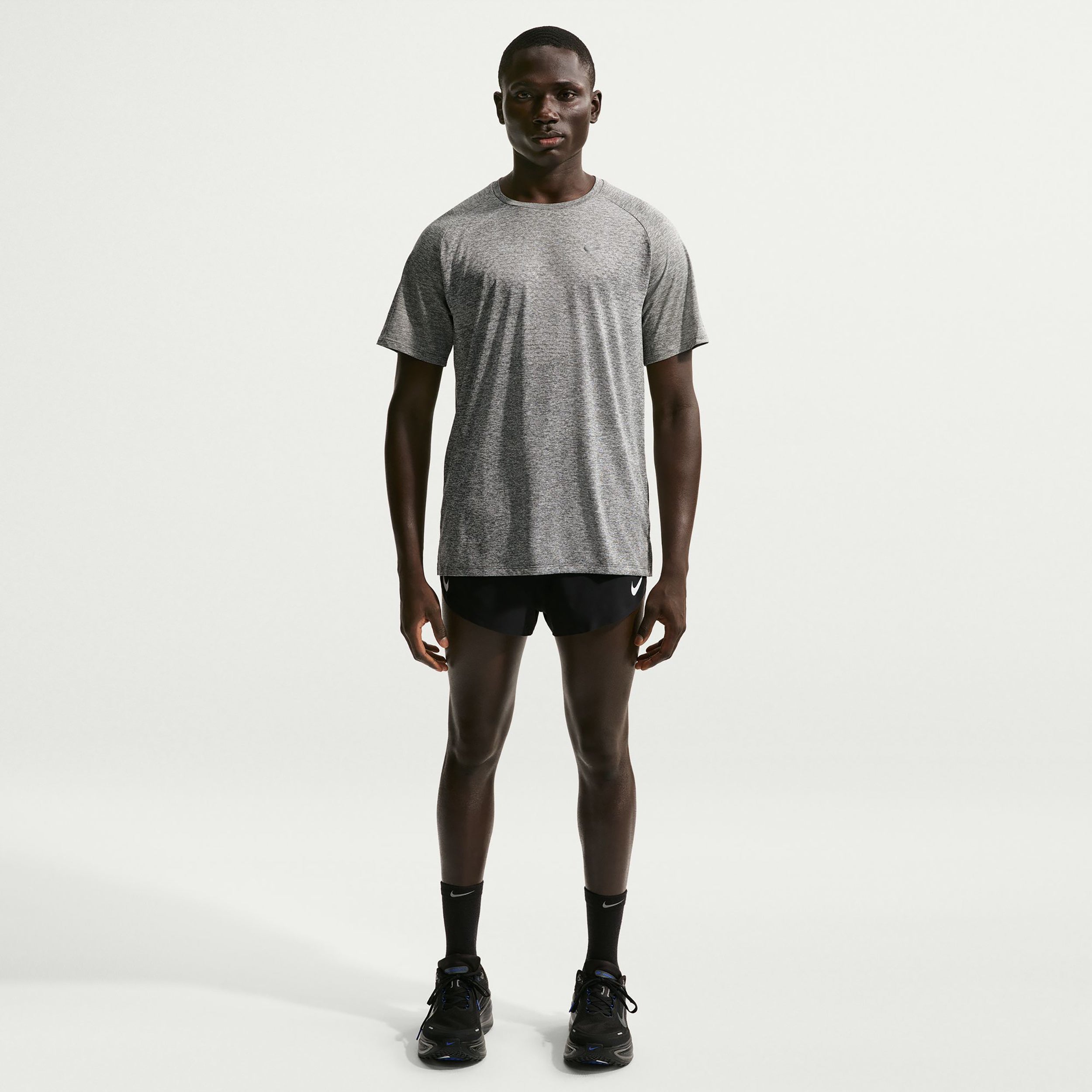 Nike Stride  Camicia da corsa Uomini - grigio, argento