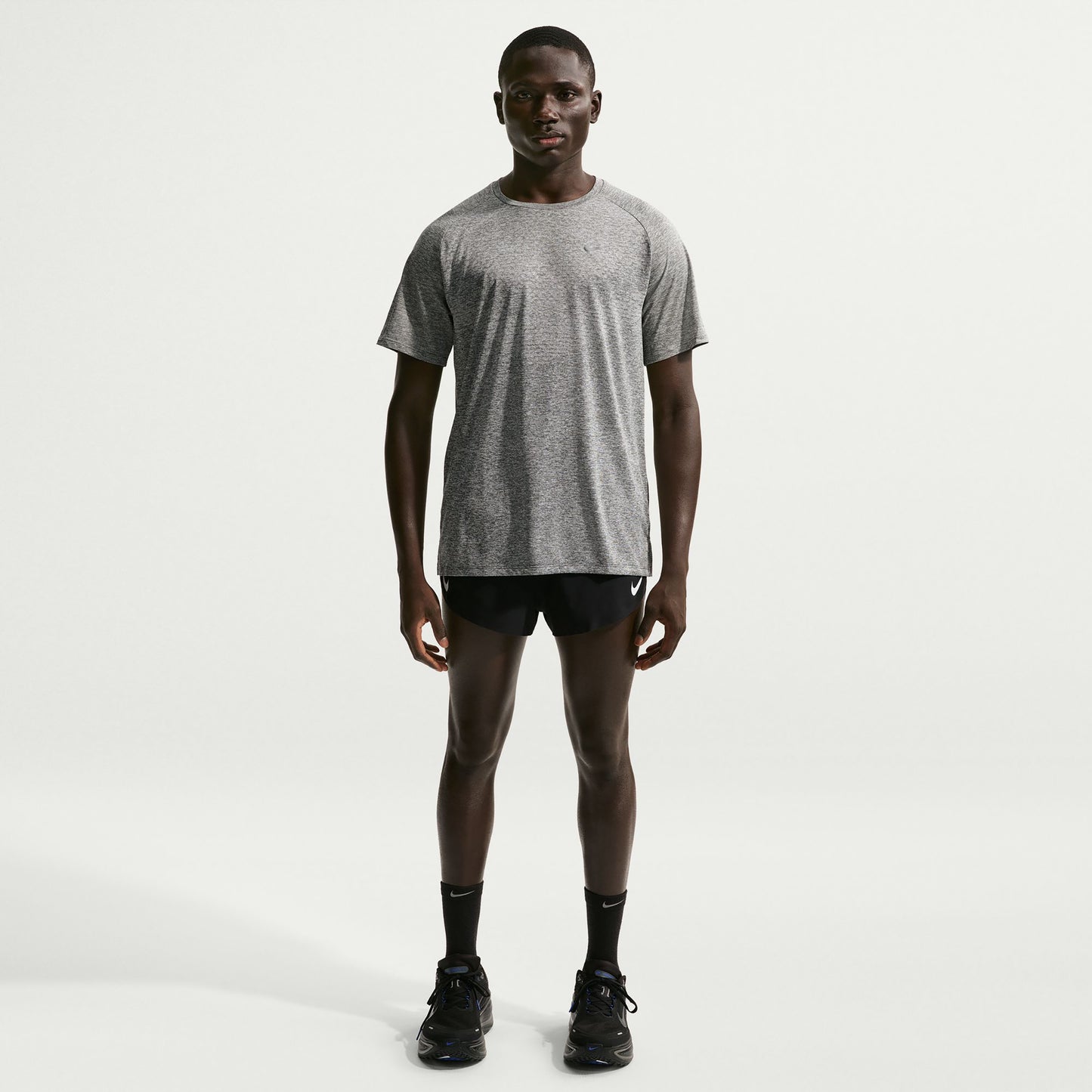 Nike Stride  Camicia da corsa Uomini - grigio, argento