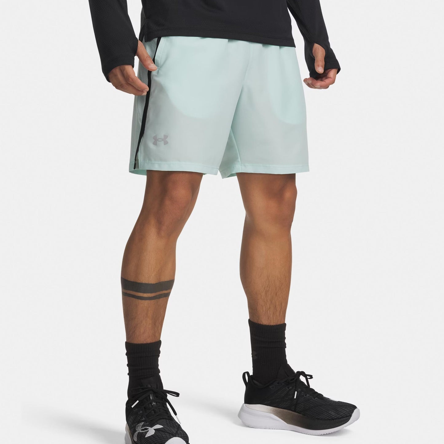 Under Armour Launch 7in  Pantaloncini da corsa Uomini - menta, nero