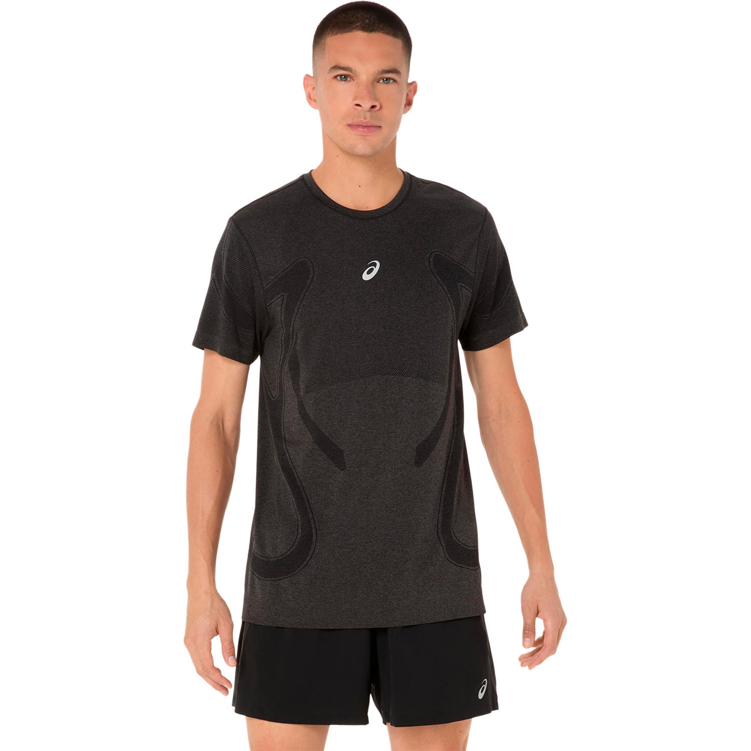 ASICS Road Seamless Camicia da corsa Uomini-nero