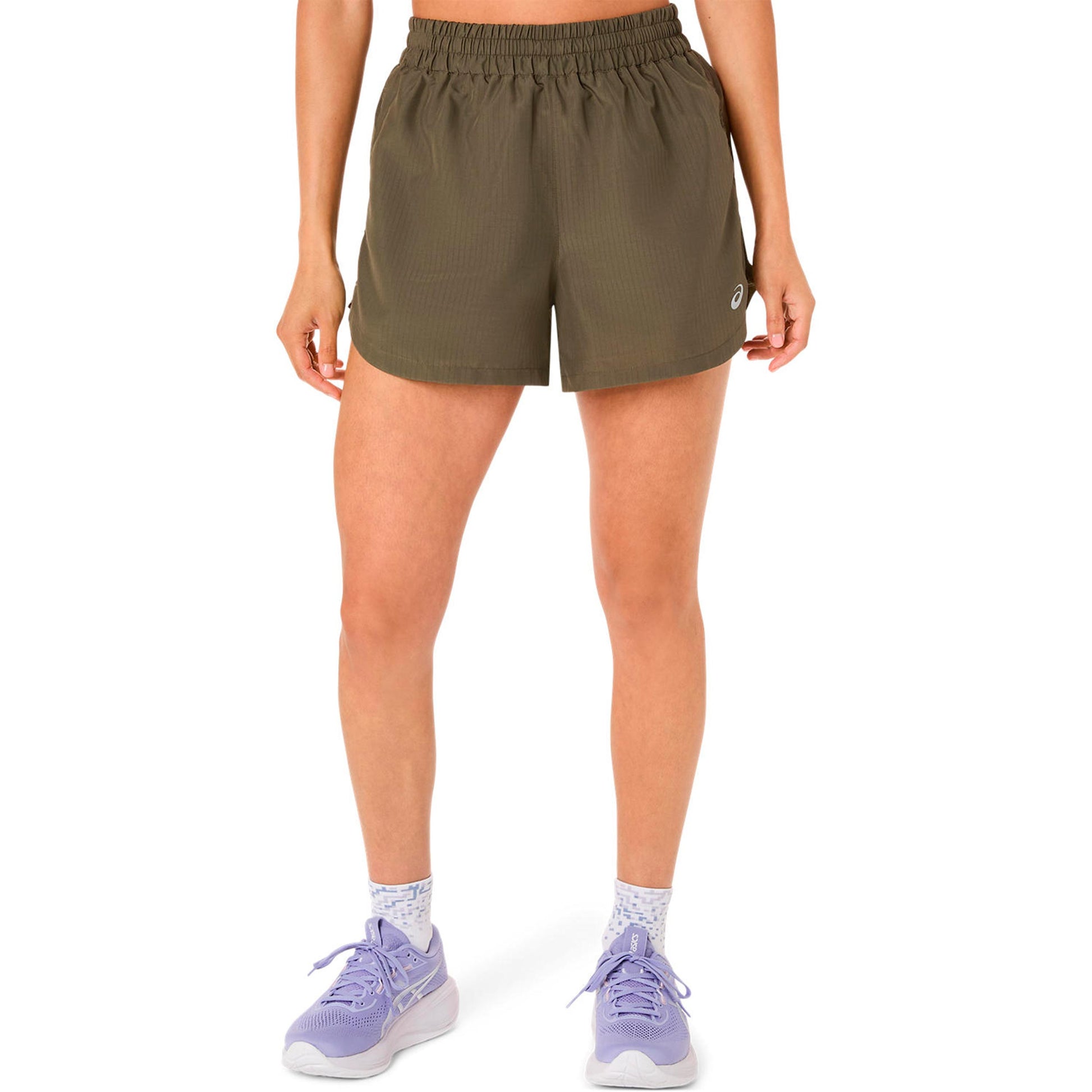 ASICS Nagino 4in Run Pantaloncini da corsa Donna-verde
