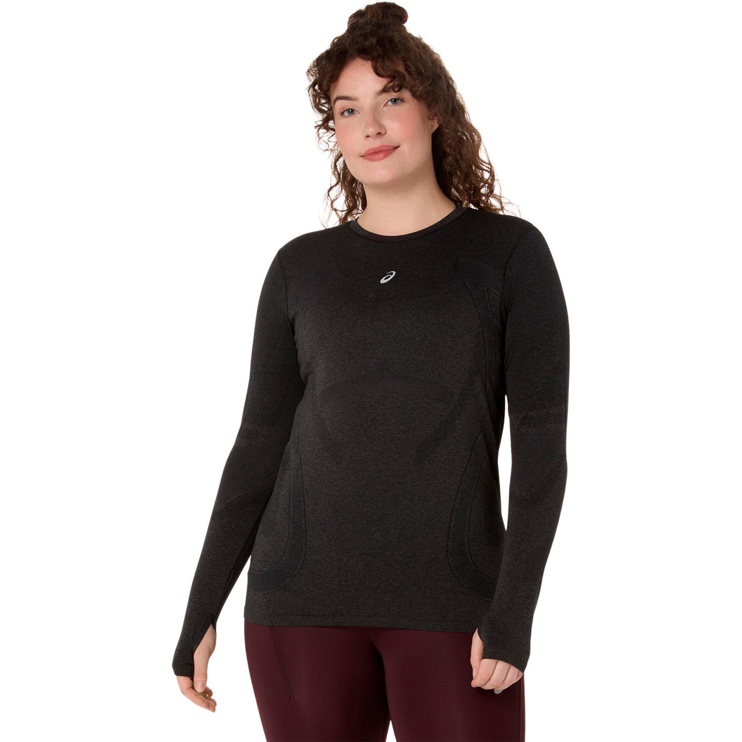 ASICS Road Seamless  Camicia da corsa Donna - nero, grigio