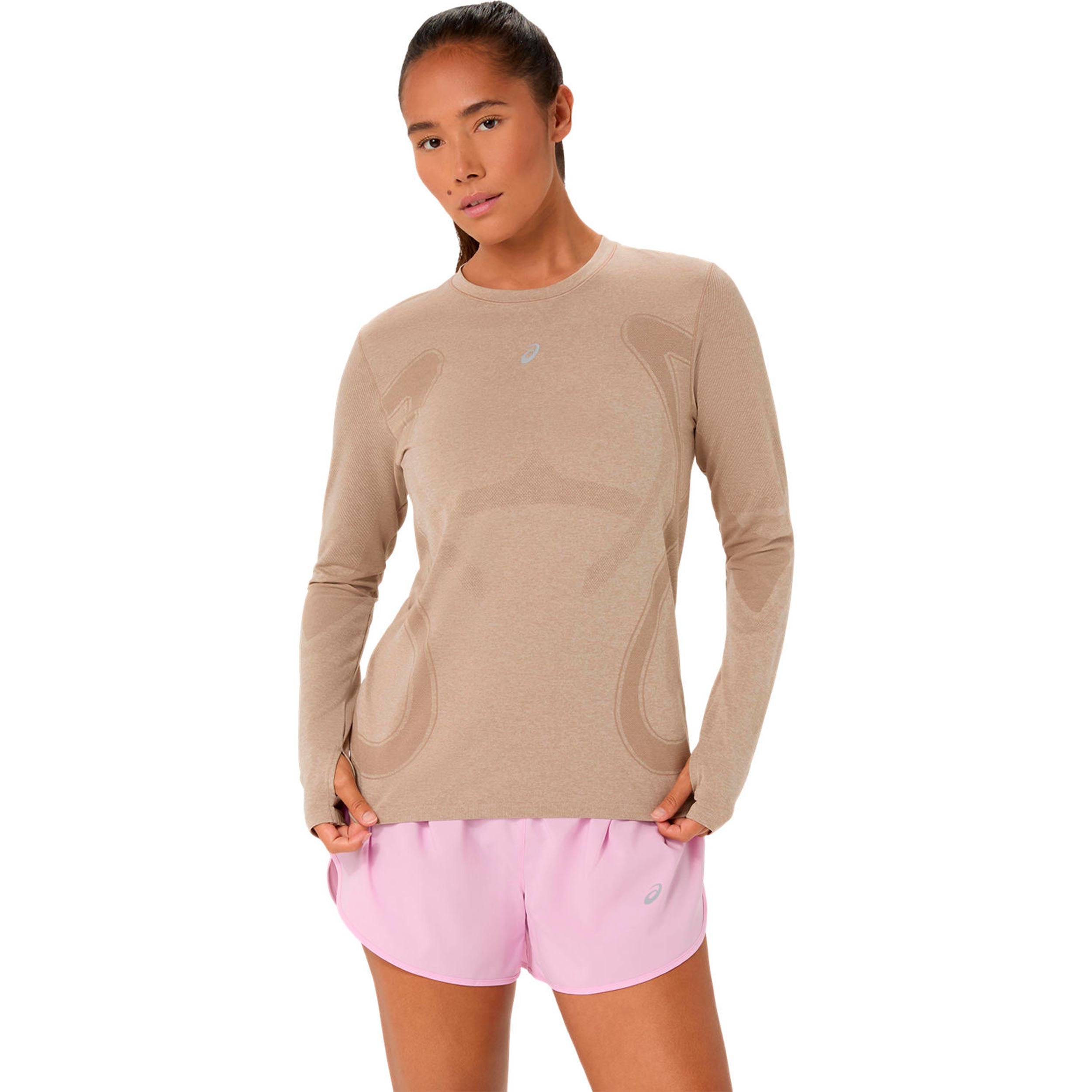 ASICS Road Seamless  Camicia da corsa Donna - beige