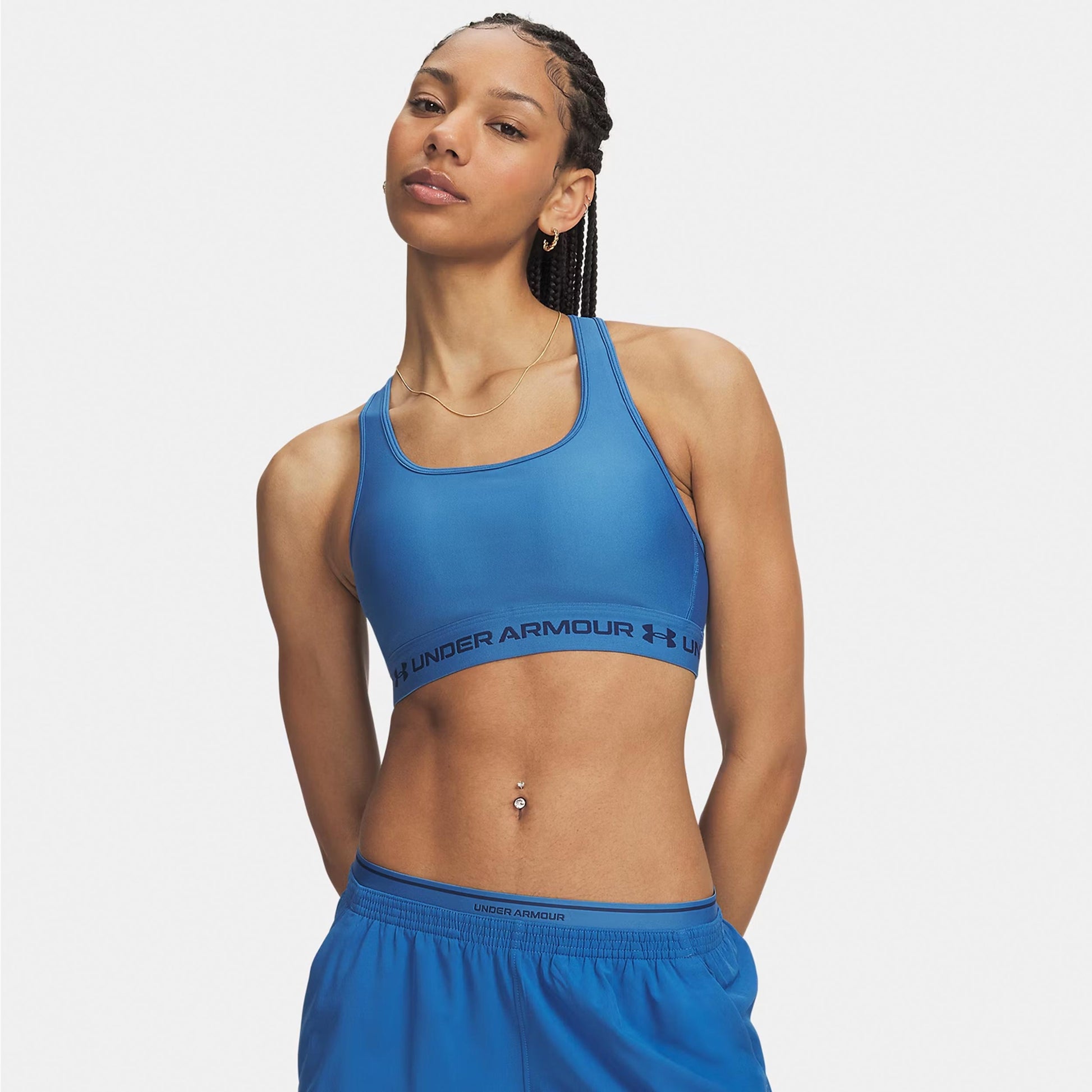 Under Armour Crossback Mid Reggiseni sportivi Donna - blu, blu notte